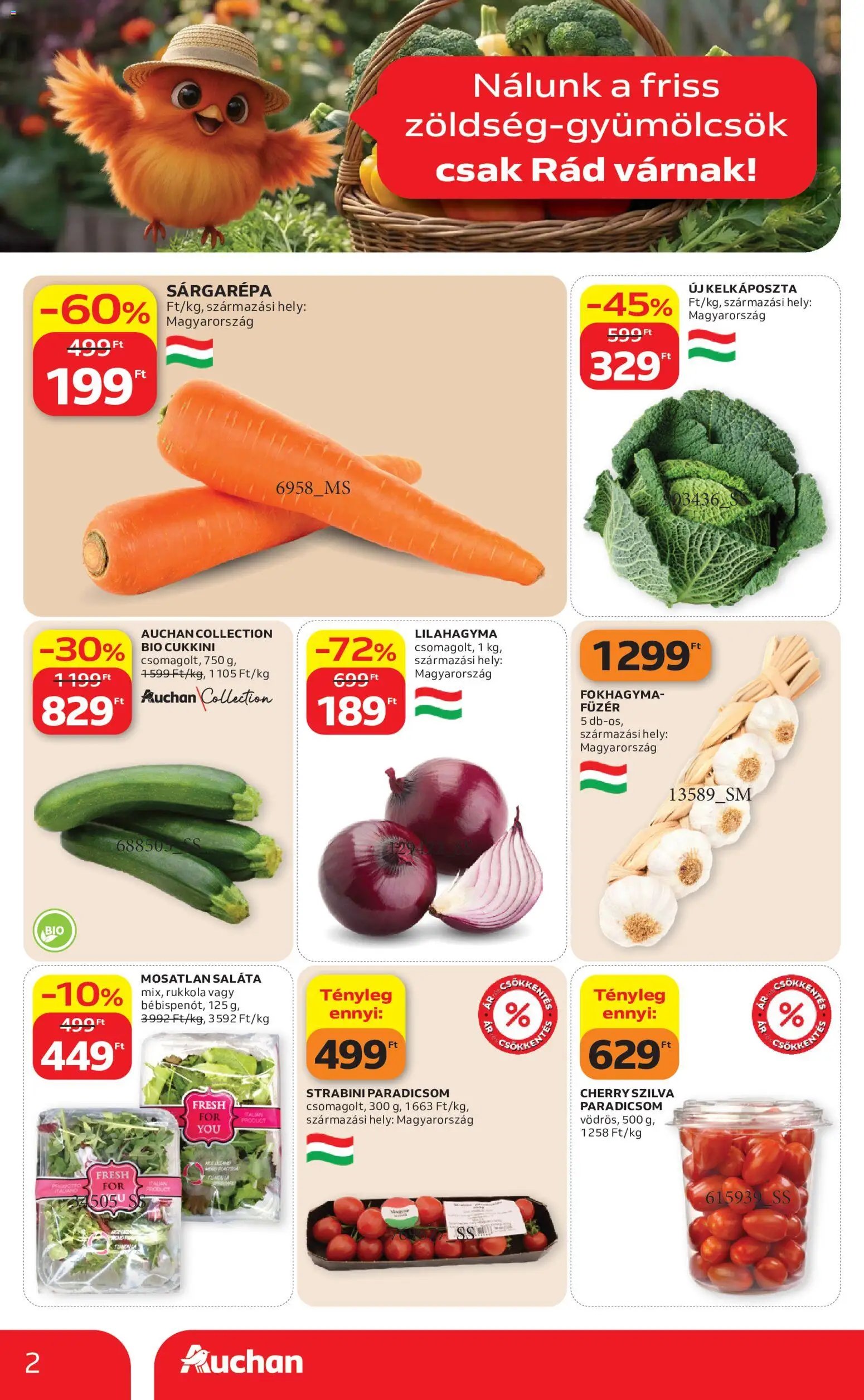 Auchan újság 2026.08.13. Auchan Zöldség Gyümölcs ajánlatok