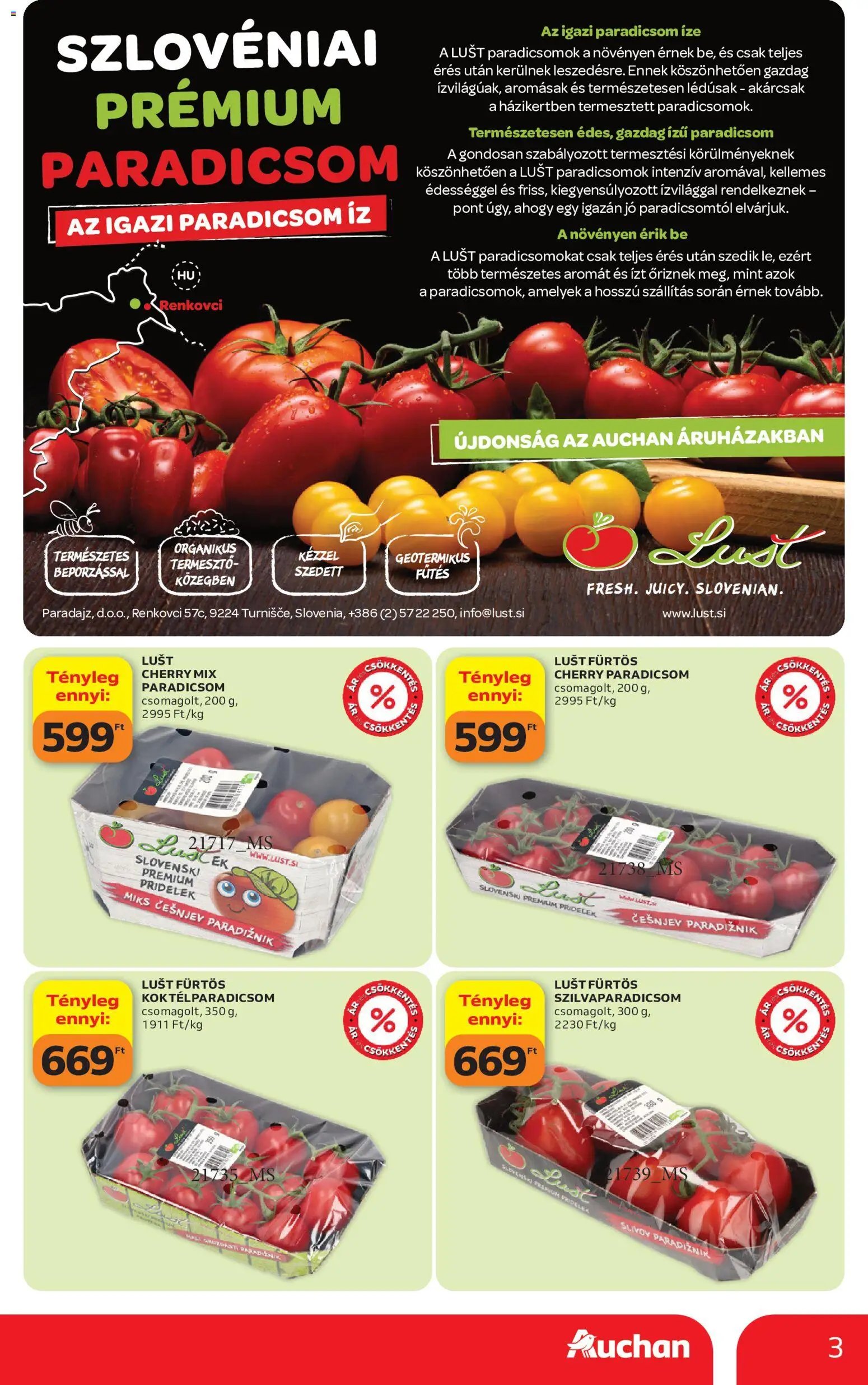 Auchan újság 2026.08.13. Auchan Zöldség Gyümölcs ajánlatok