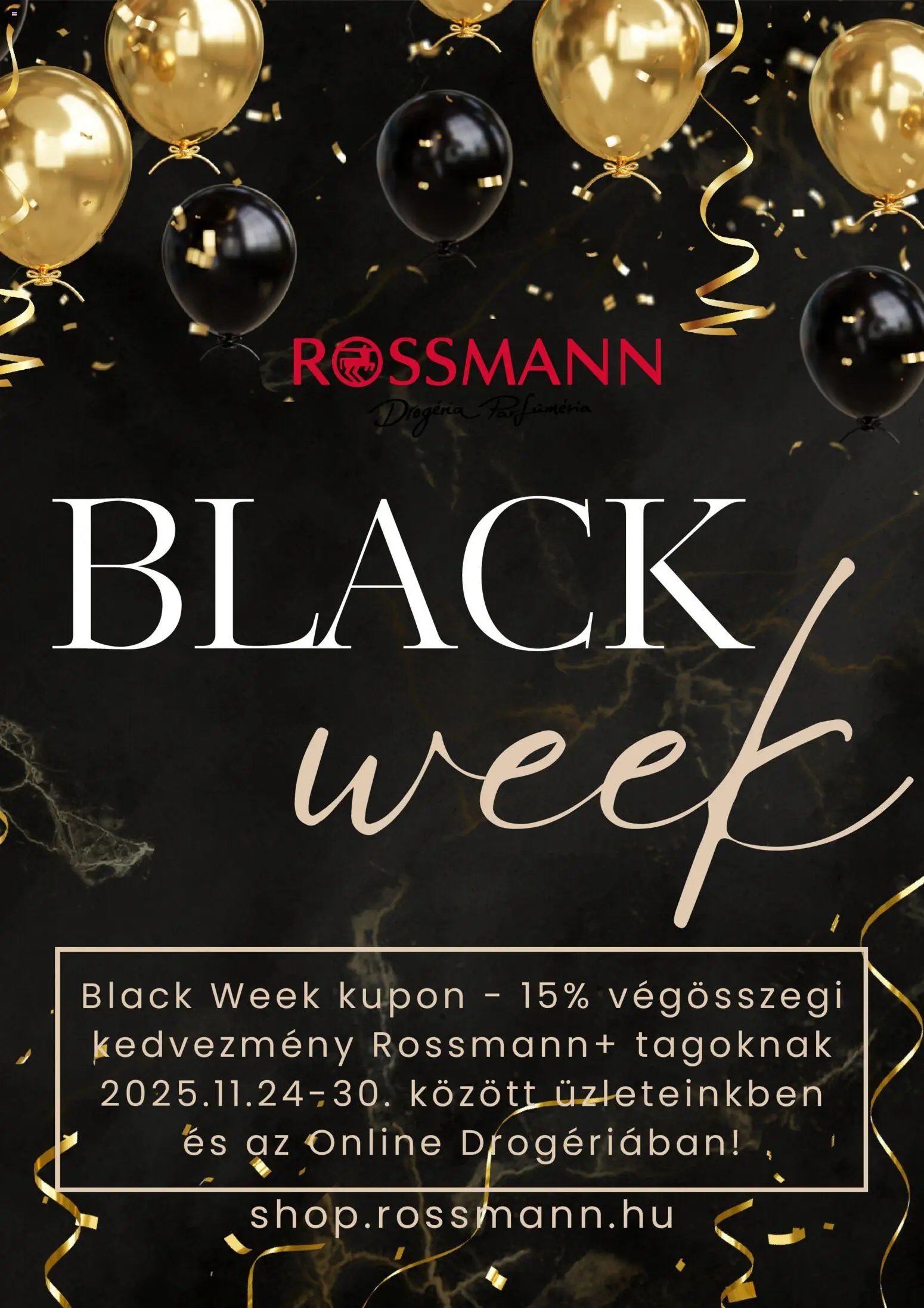Rossmann újság 2025.11.24. Black Friday (2025-11-24 - 2025-11-30)