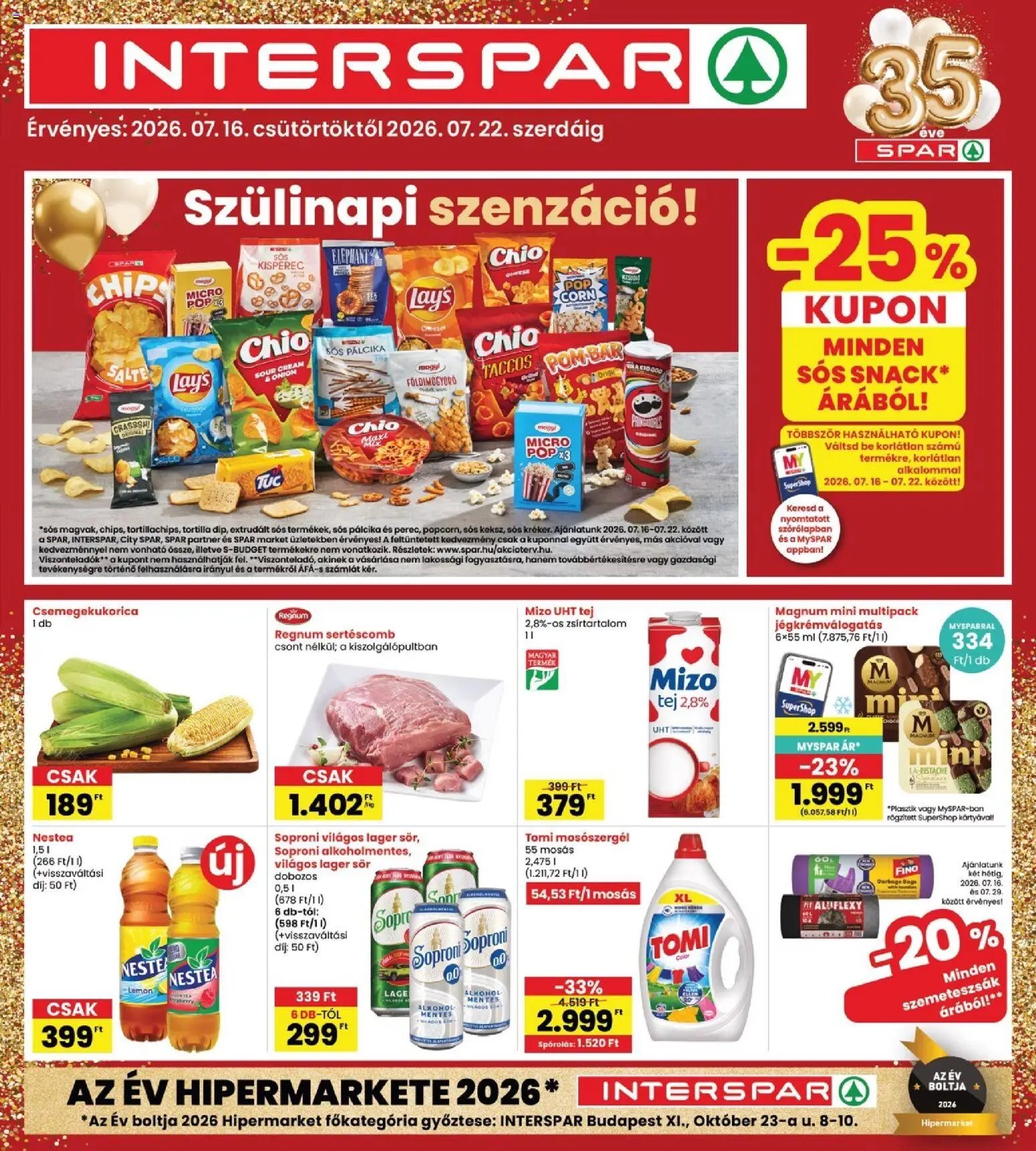 Interspar újság 2026.07.16. Interspar akciós újság