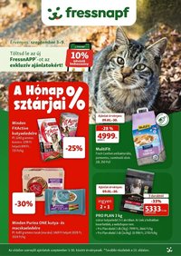 Fressnapf újság 2026.09.03. Fressnapf aktuális akciós újság