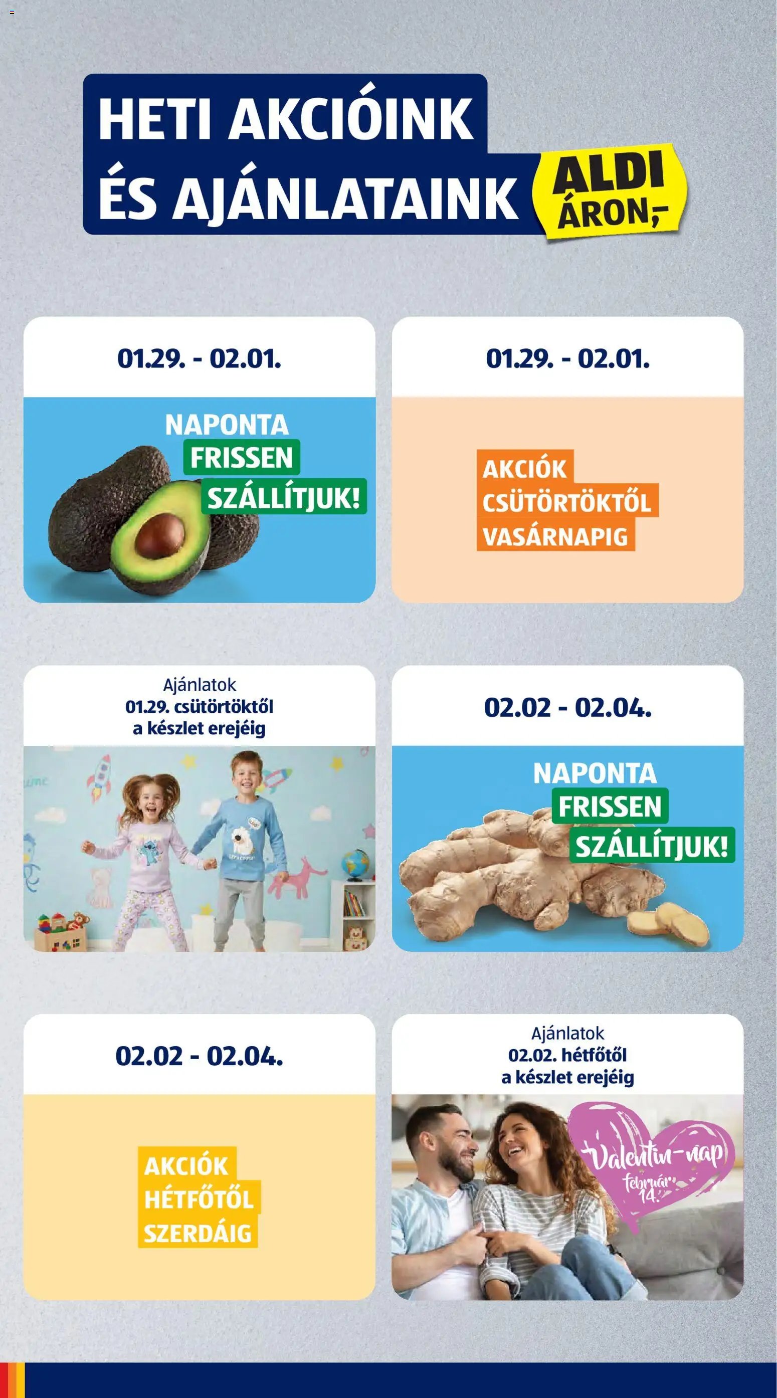 Aldi újság 2026.01.29. Akciós újság Aldi (2026-01-29 - 2026-02-04)