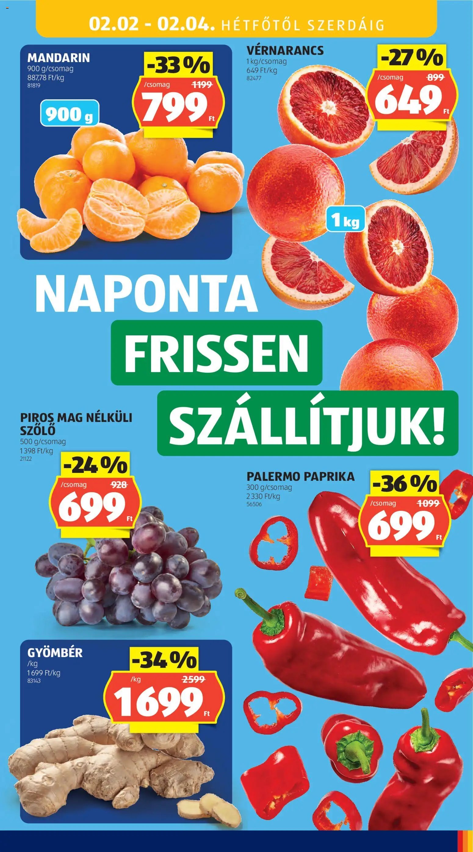 Aldi újság 2026.01.29. Akciós újság Aldi (2026-01-29 - 2026-02-04)
