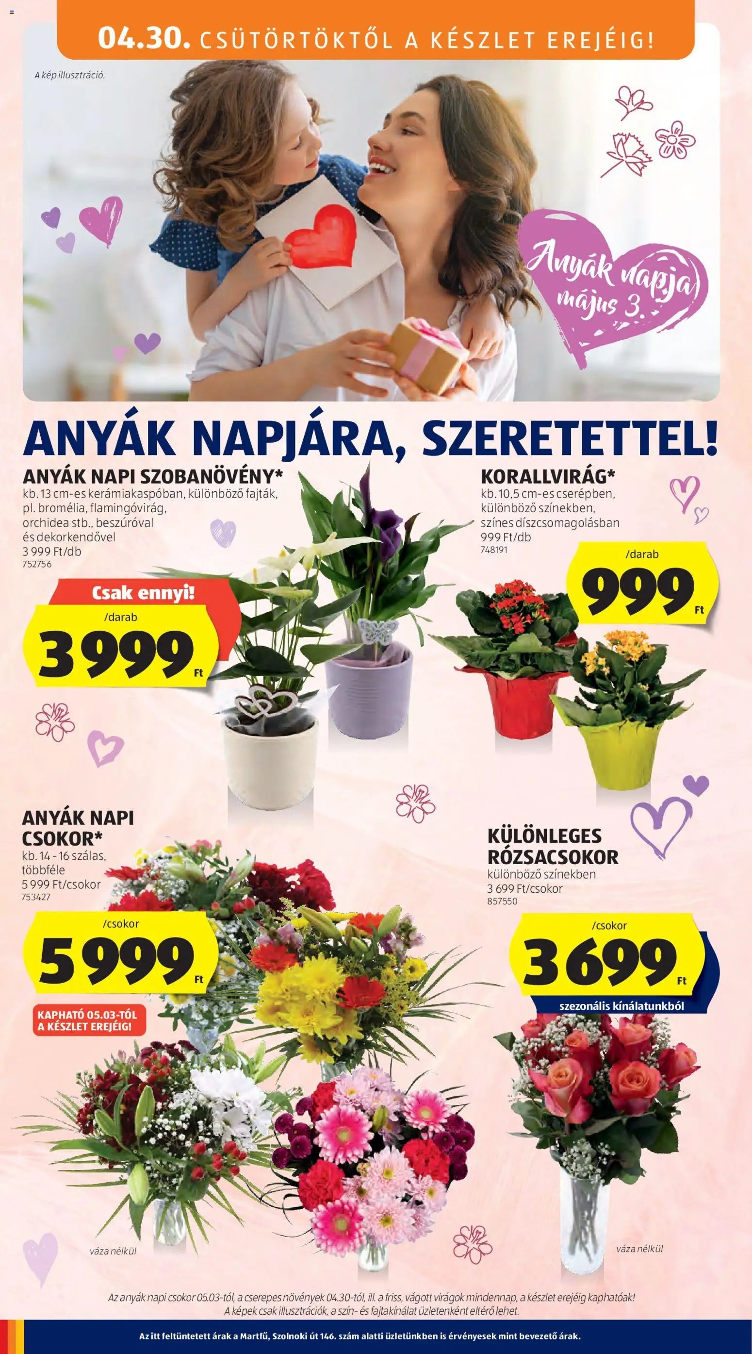 Aldi újság 2026.04.30. Aldi Középső sor termékei (2026-04-30 - 2026-05-06)