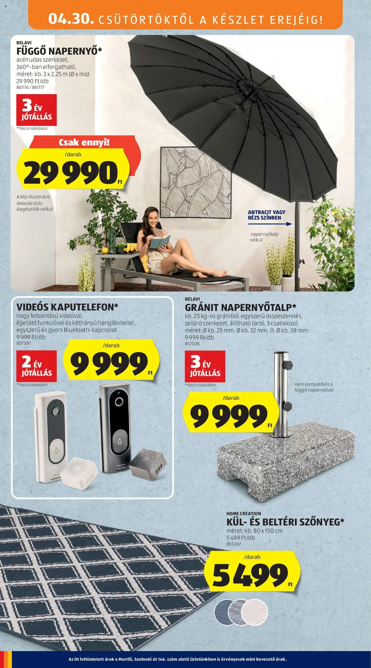 Aldi újság 2026.04.30. Aldi Középső sor termékei (2026-04-30 - 2026-05-06)