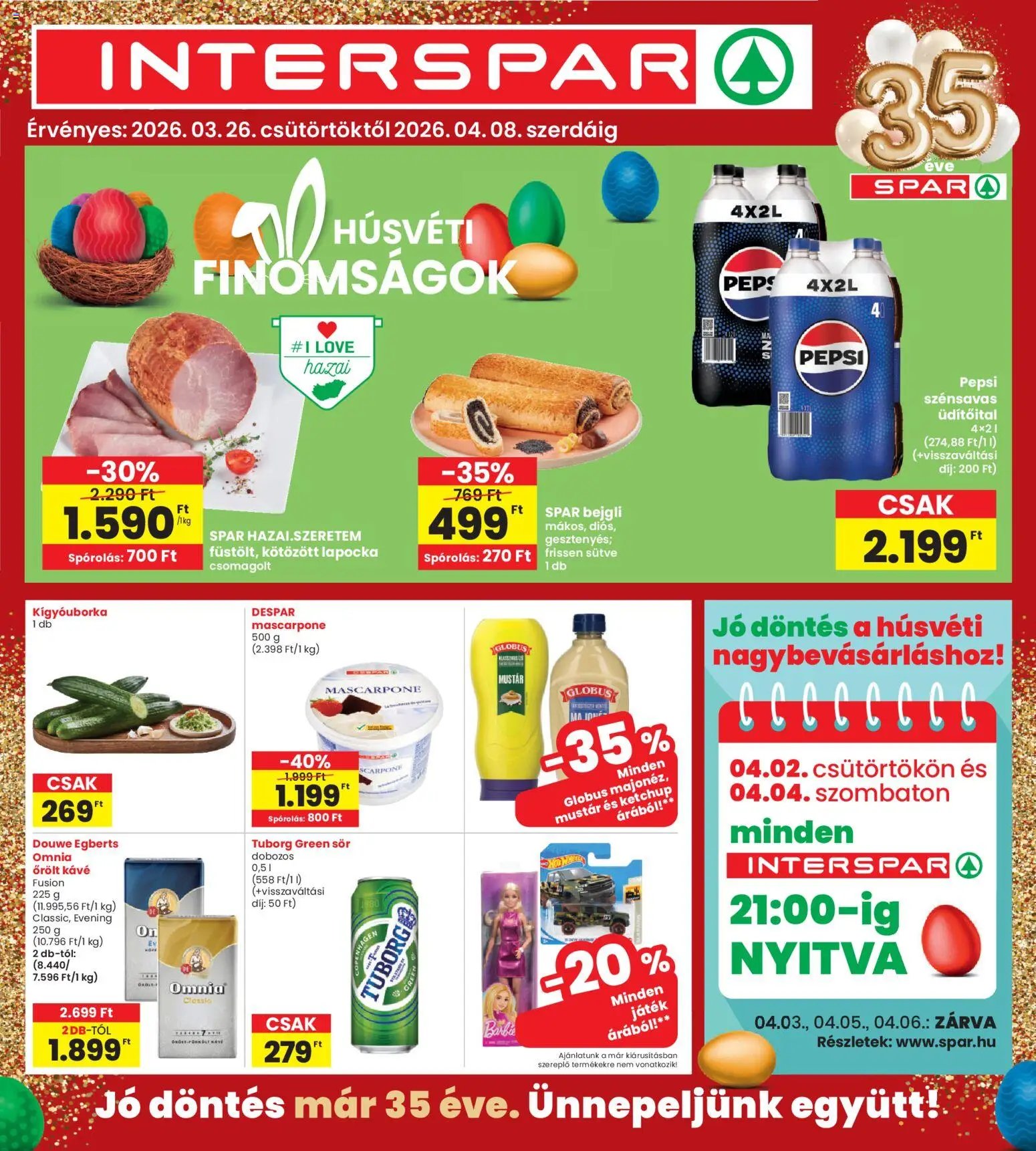 Interspar újság 2026.03.26. Interspar akciós újság (2026-03-26 - 2026-04-08)