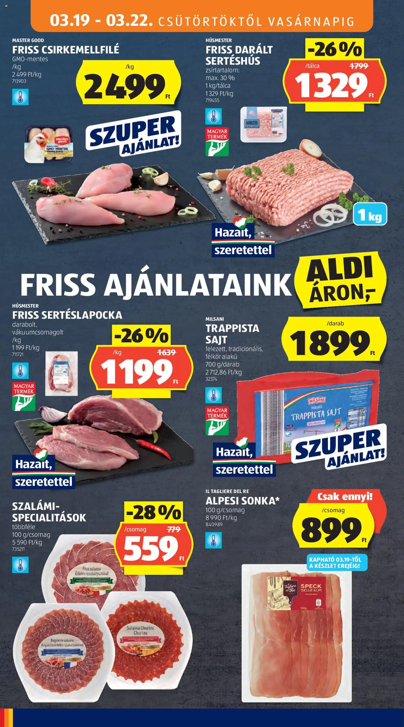 Aldi újság 2026.03.19. Aldi akciós újság (2026-03-19 - 2026-03-25)