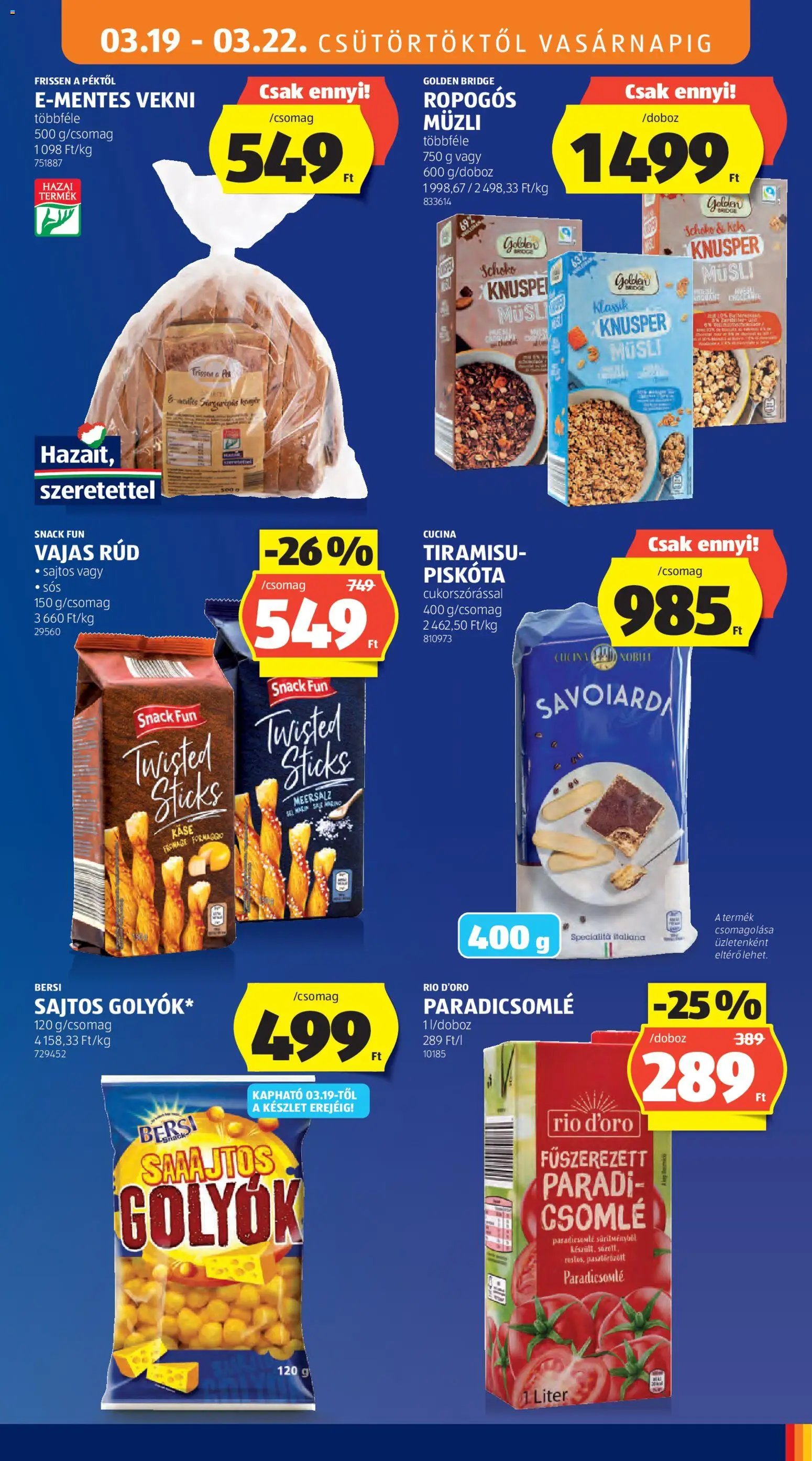 Aldi újság 2026.03.19. Aldi akciós újság (2026-03-19 - 2026-03-25)