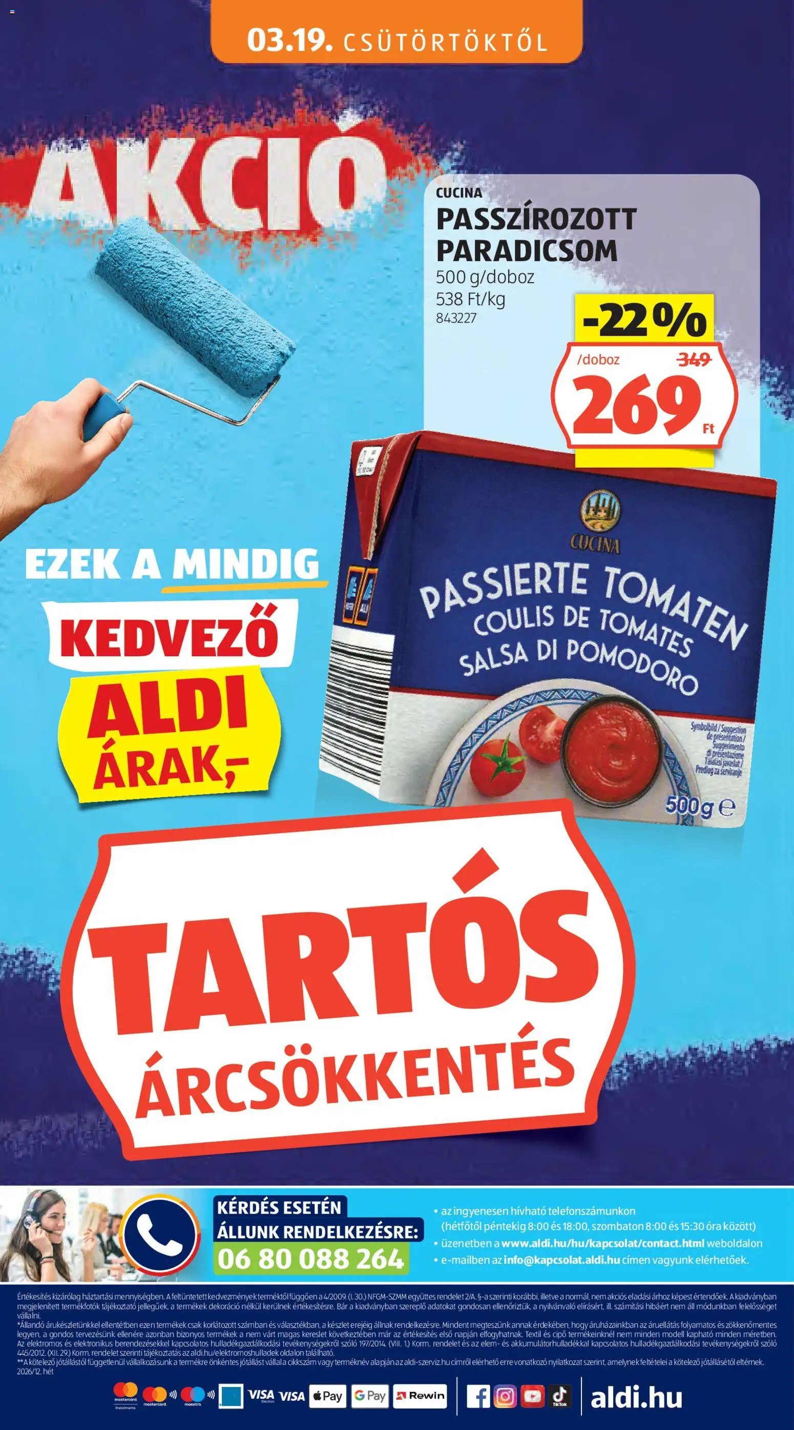 Aldi újság 2026.03.19. Aldi akciós újság (2026-03-19 - 2026-03-25)