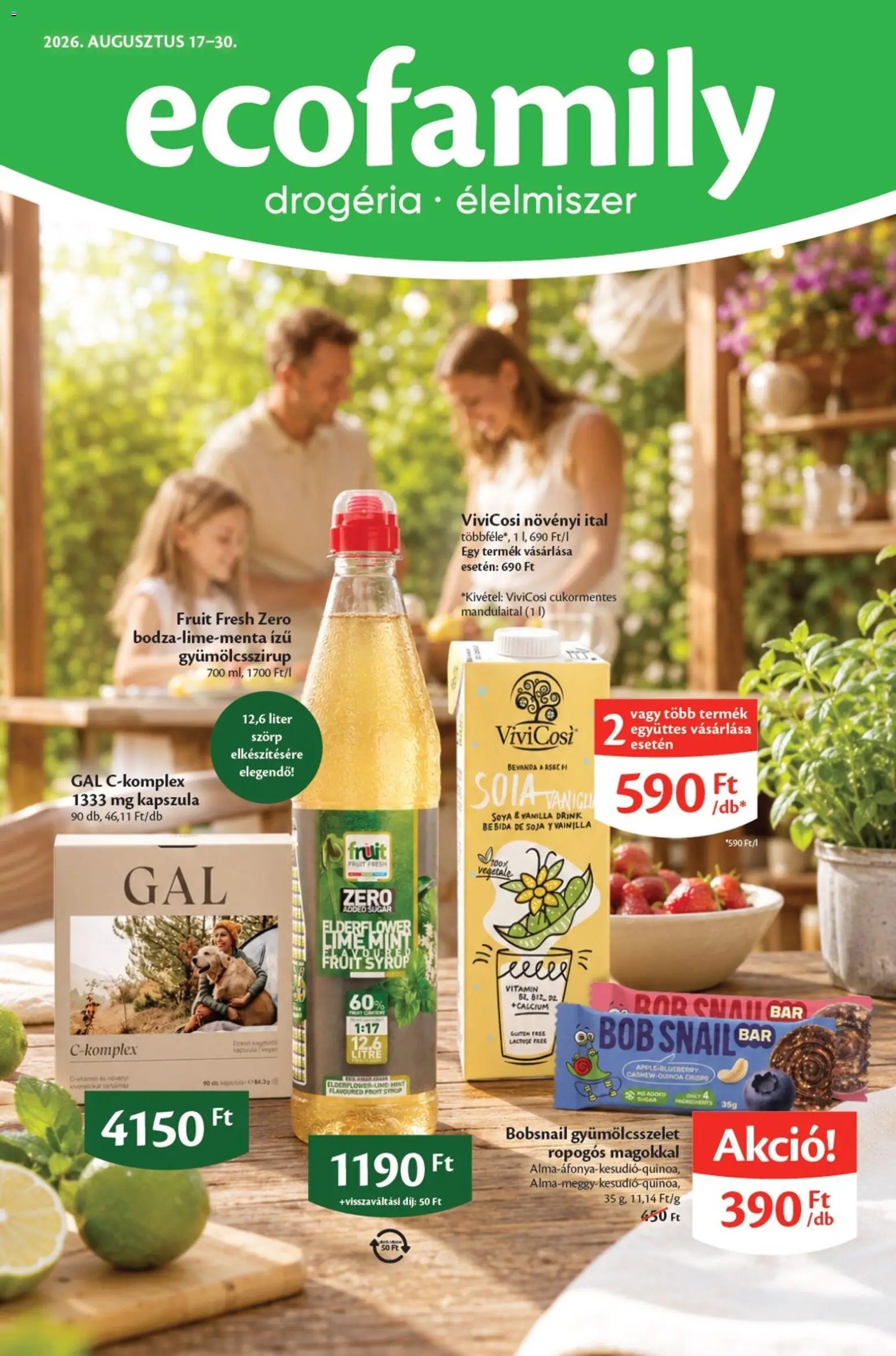 Ecofamily újság 2026.08.17. Ecofamily akciós újság