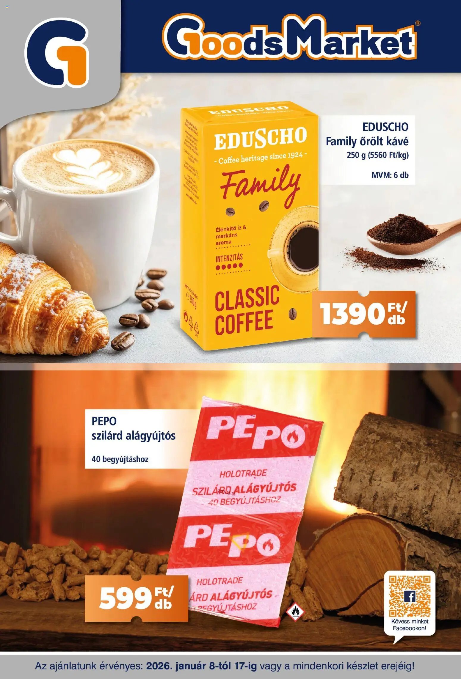 Goods Market újság 2026.01.08. Akciós újság Goods Market (2026-01-08 - 2026-01-17)