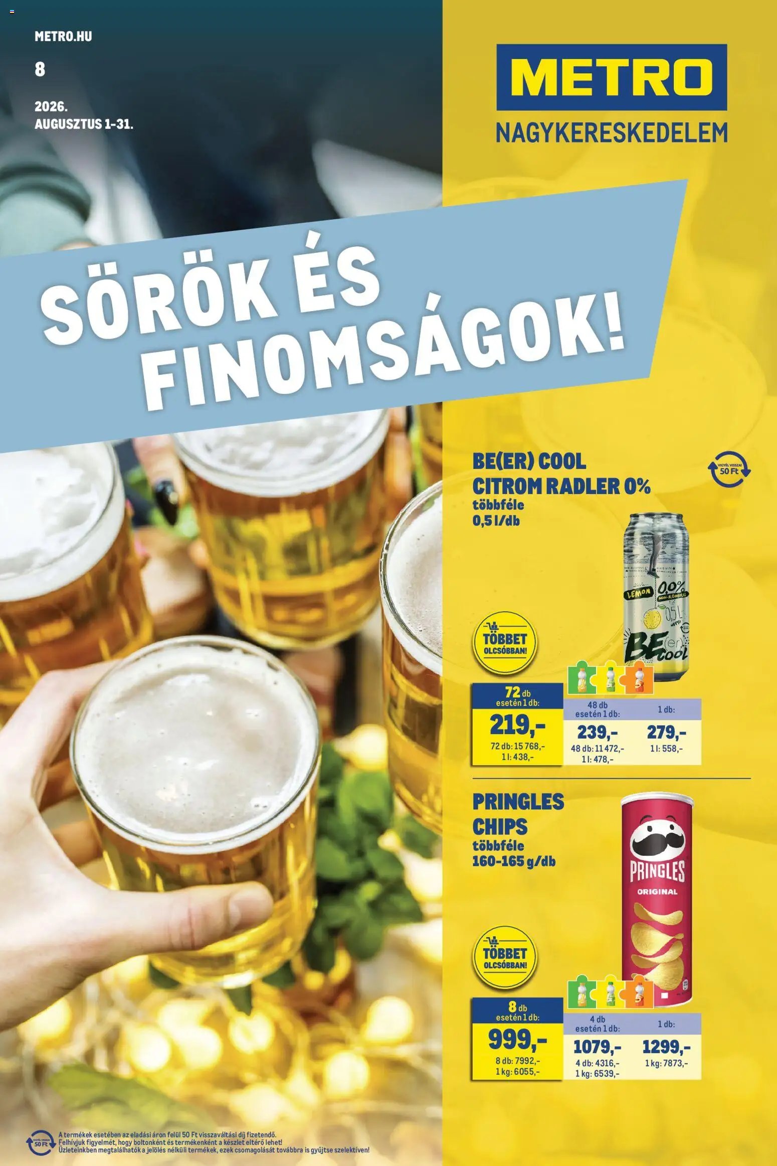 Metro újság 2026.08.01. Metro Sörök és finomságok 2026/08