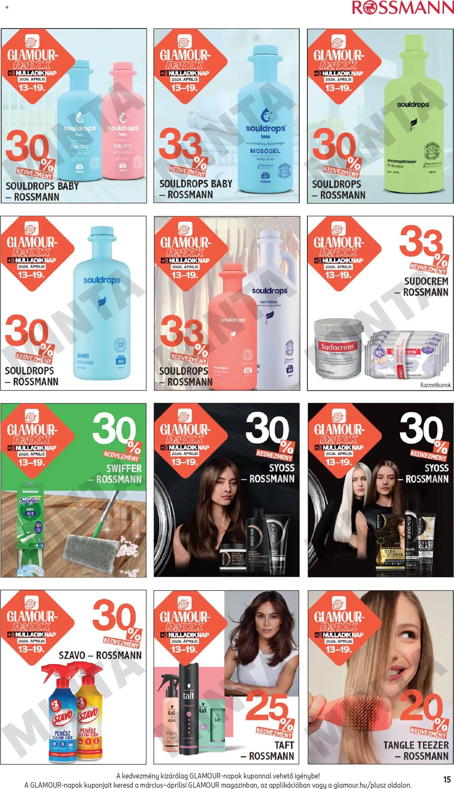 Rossmann újság 2026.04.13. Rossmann akciós újság (2026-04-13 - 2026-04-19)
