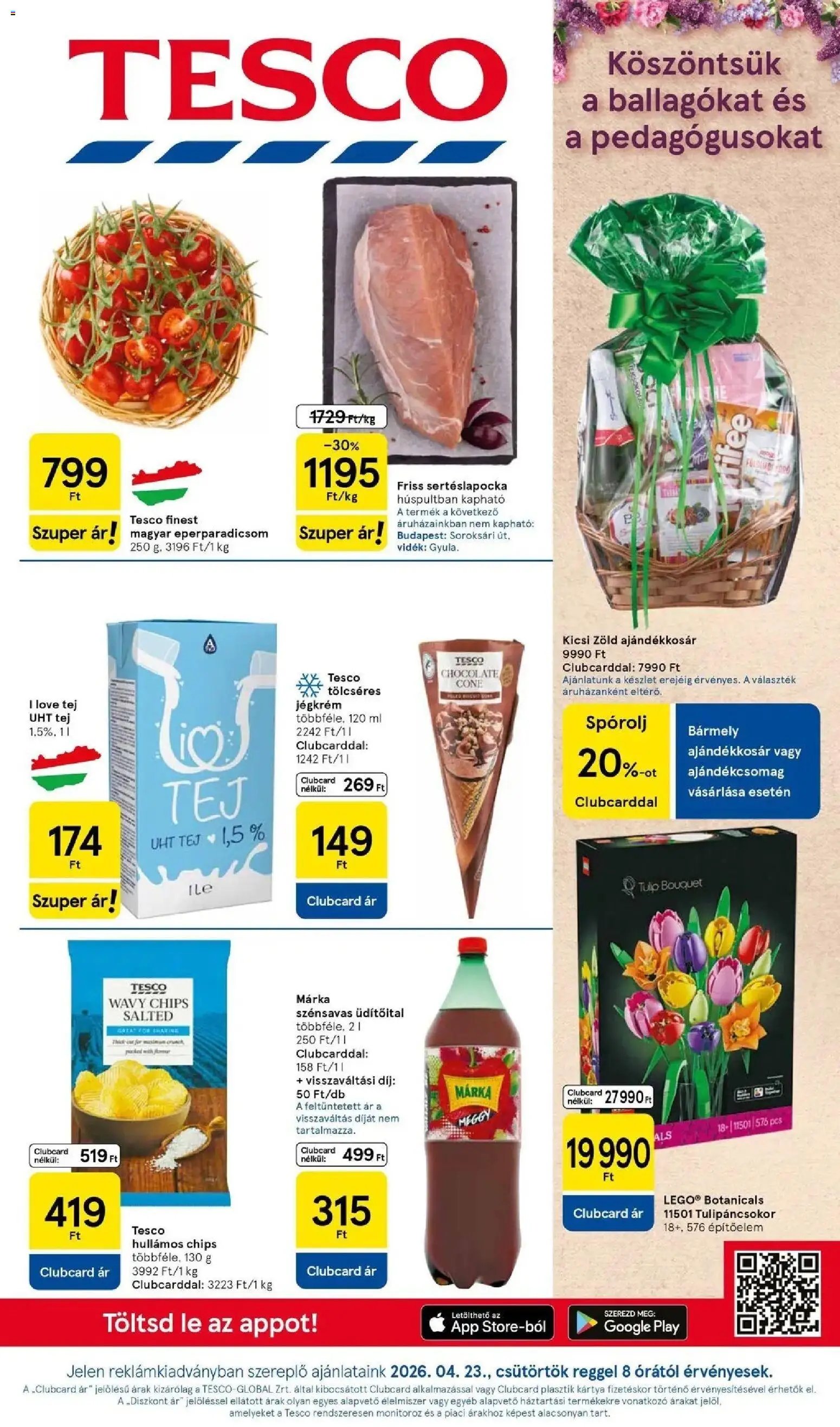 Tesco újság 2026.04.23. Tesco akciós újság (2026-04-23 - 2026-04-29)