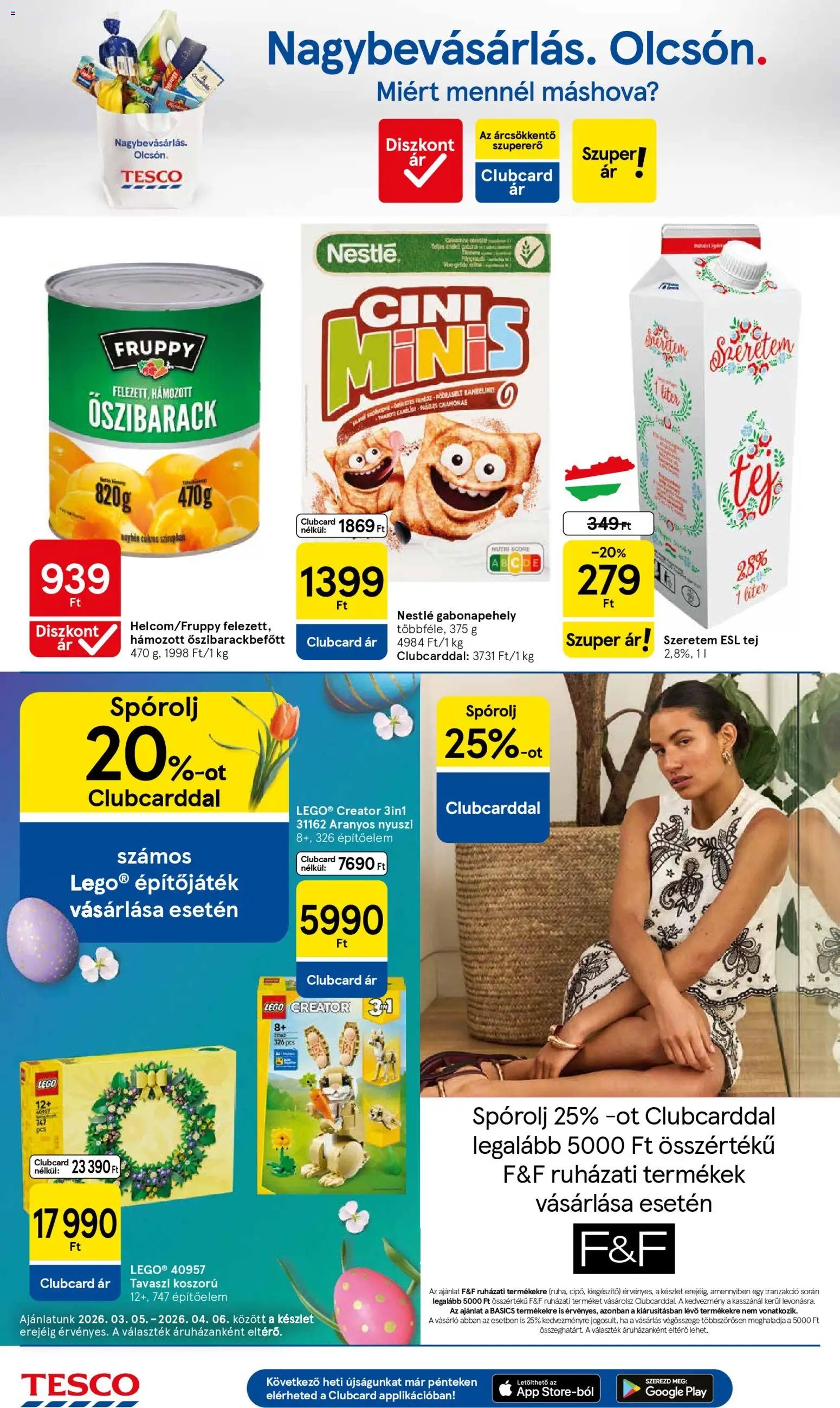 Tesco újság 2026.03.26. Tesco aktuális akciós újság (2026-03-26 - 2026-04-01)