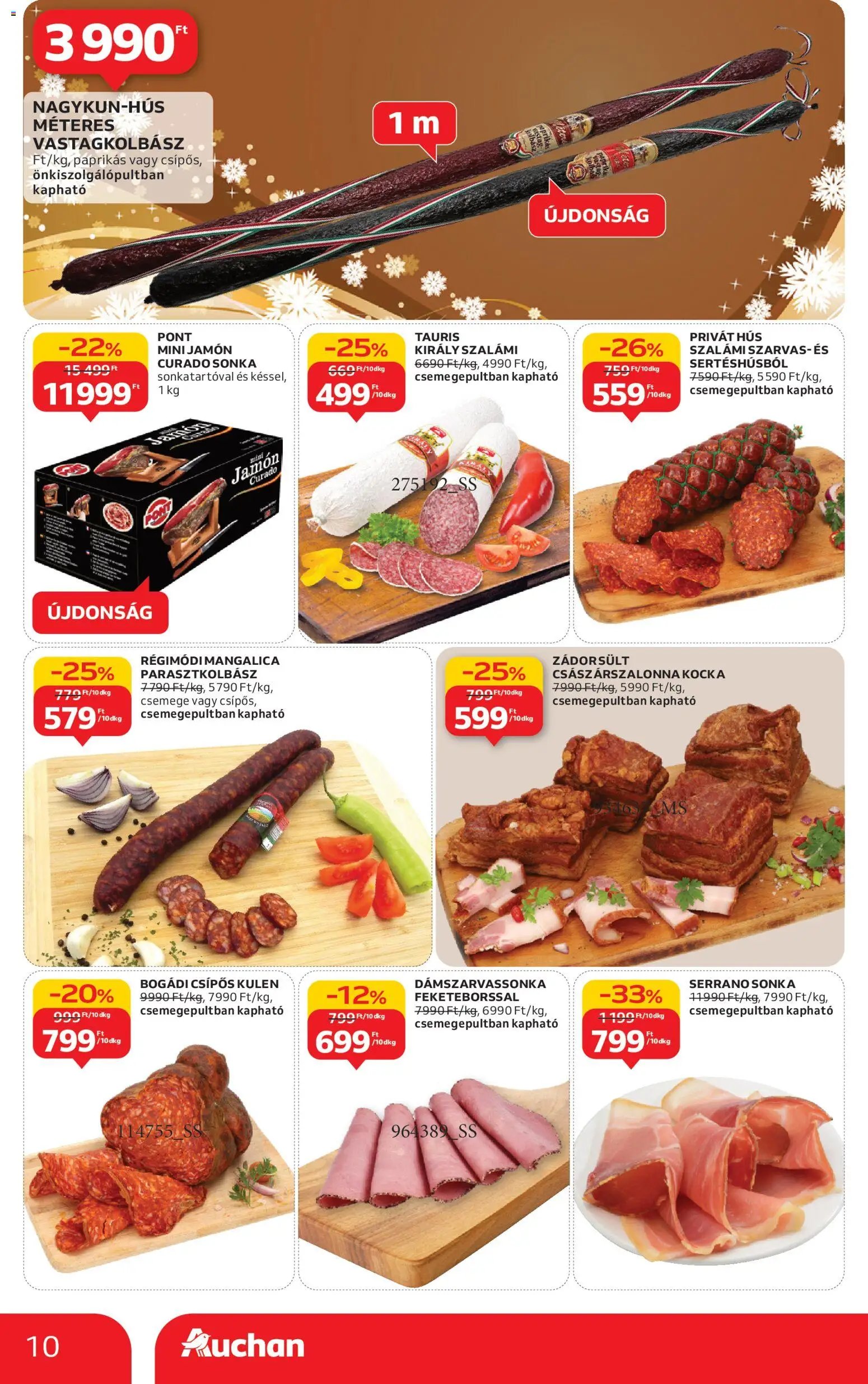 Auchan újság 2025.11.20. Karácsonyi prémium élelmiszer hipermarket ajánlataink (2025-11-20 - 2025-12-24)