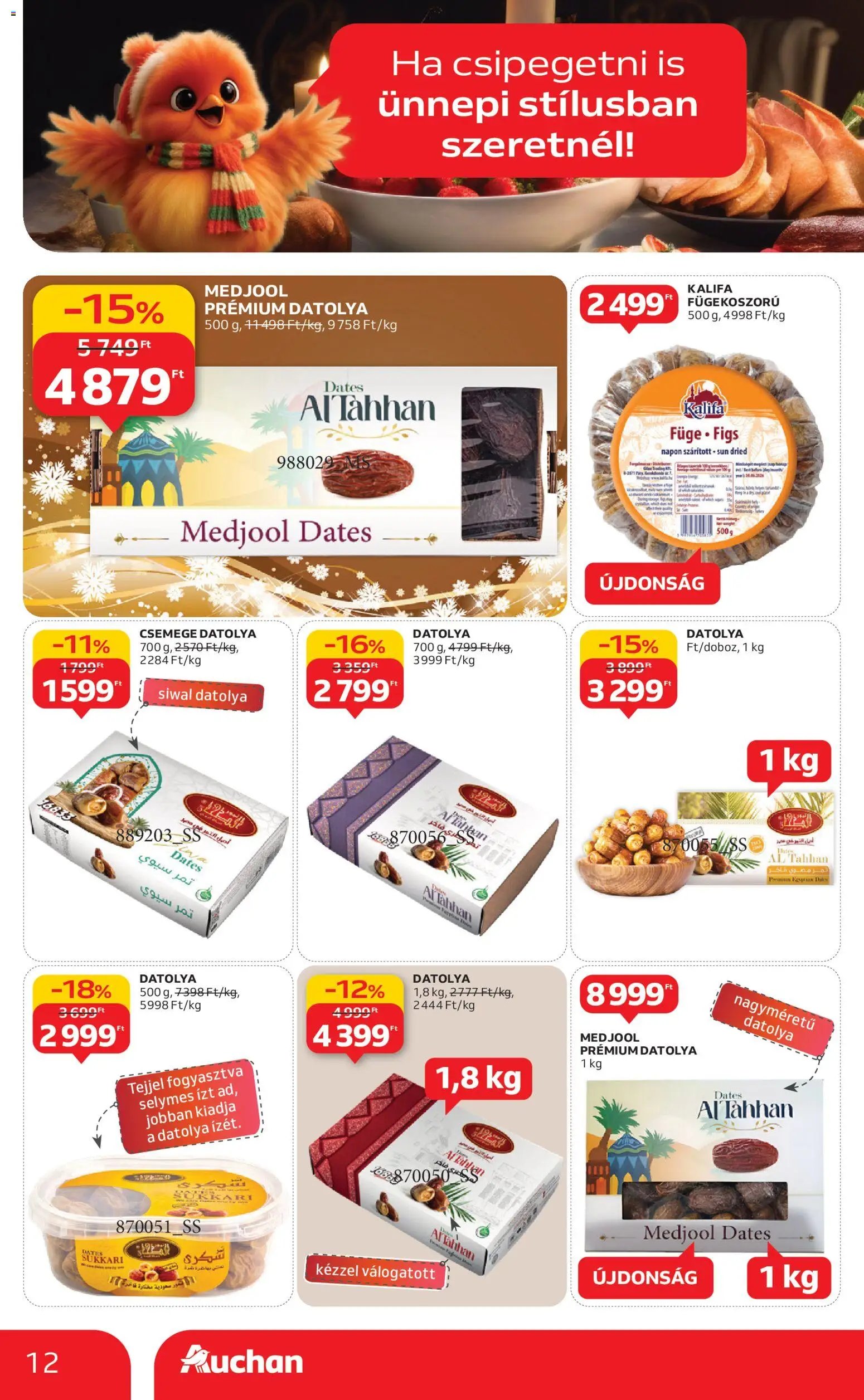 Auchan újság 2025.11.20. Karácsonyi prémium élelmiszer hipermarket ajánlataink (2025-11-20 - 2025-12-24)