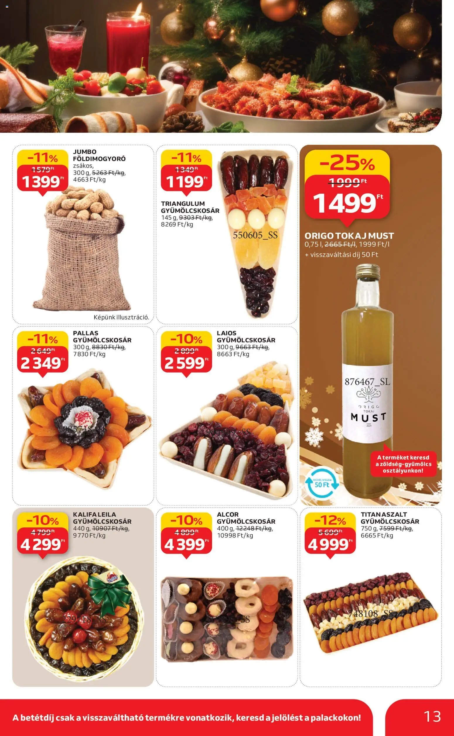 Auchan újság 2025.11.20. Karácsonyi prémium élelmiszer hipermarket ajánlataink (2025-11-20 - 2025-12-24)