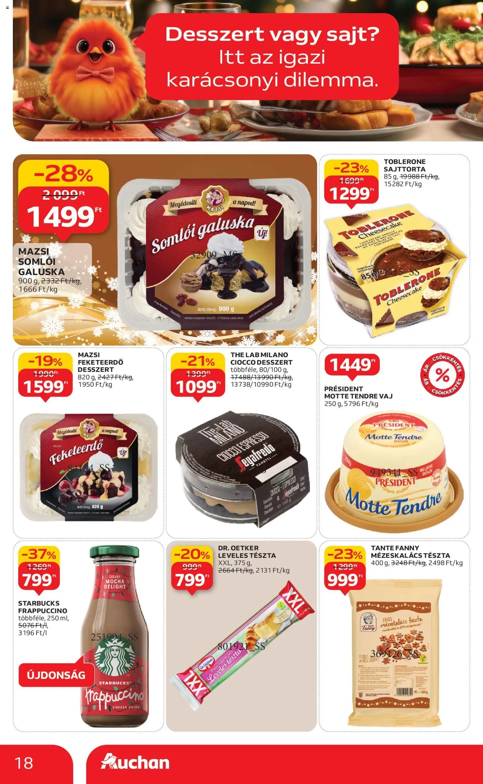Auchan újság 2025.11.20. Karácsonyi prémium élelmiszer hipermarket ajánlataink (2025-11-20 - 2025-12-24)