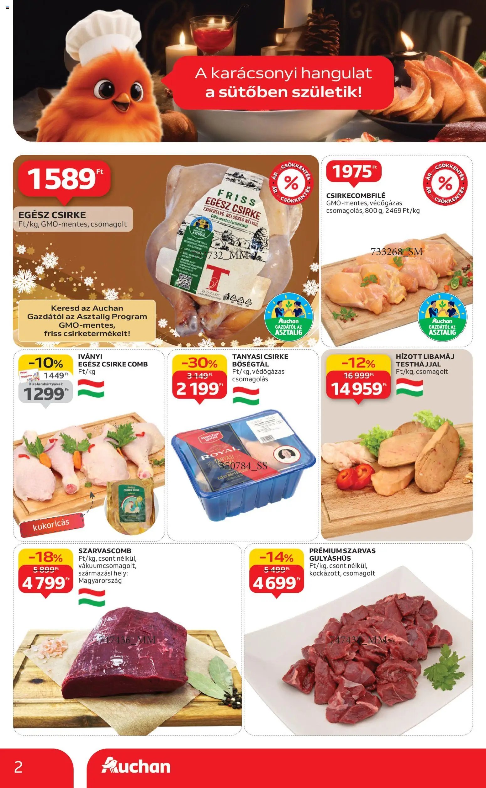 Auchan újság 2025.11.20. Karácsonyi prémium élelmiszer hipermarket ajánlataink (2025-11-20 - 2025-12-24)