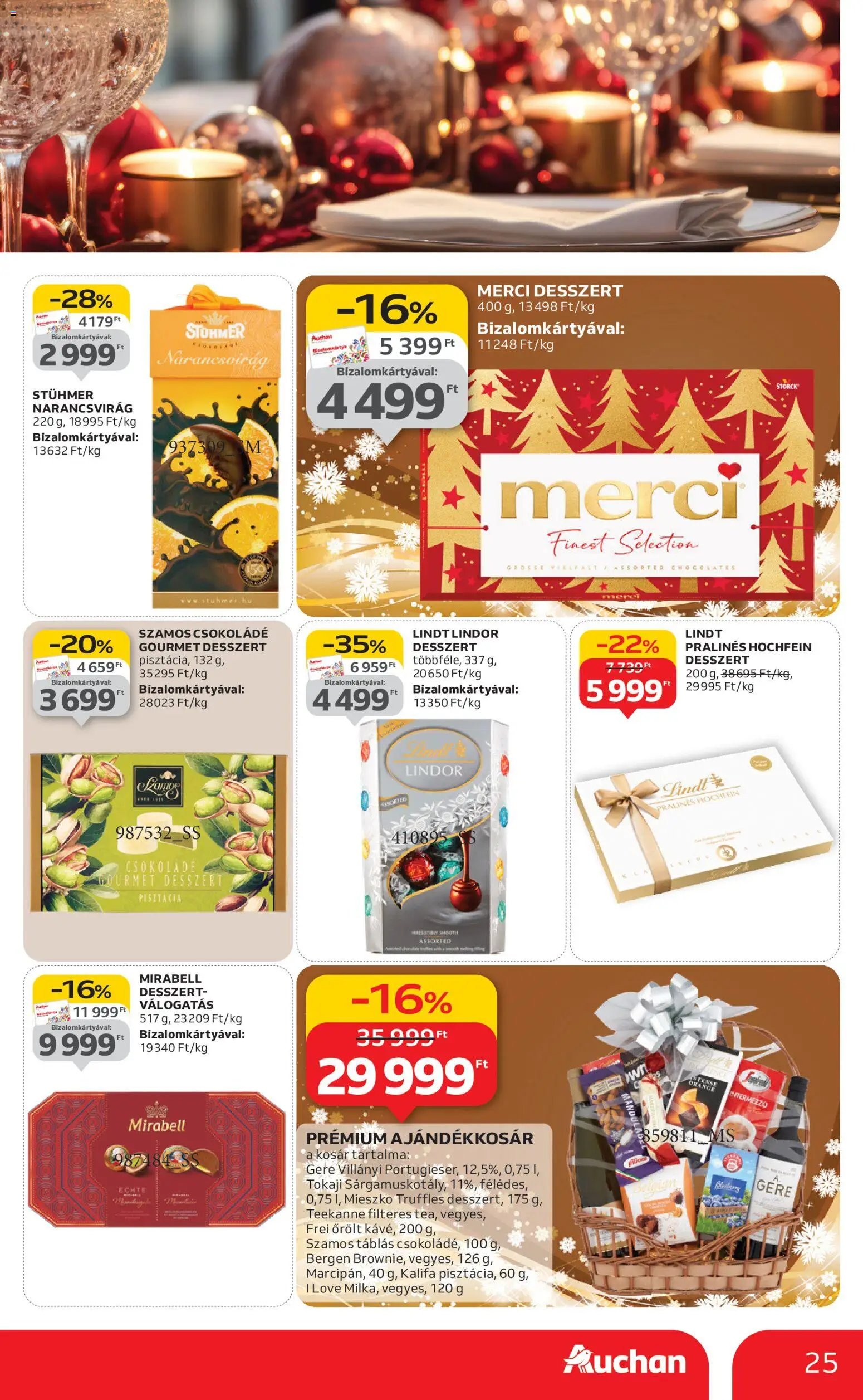 Auchan újság 2025.11.20. Karácsonyi prémium élelmiszer hipermarket ajánlataink (2025-11-20 - 2025-12-24)