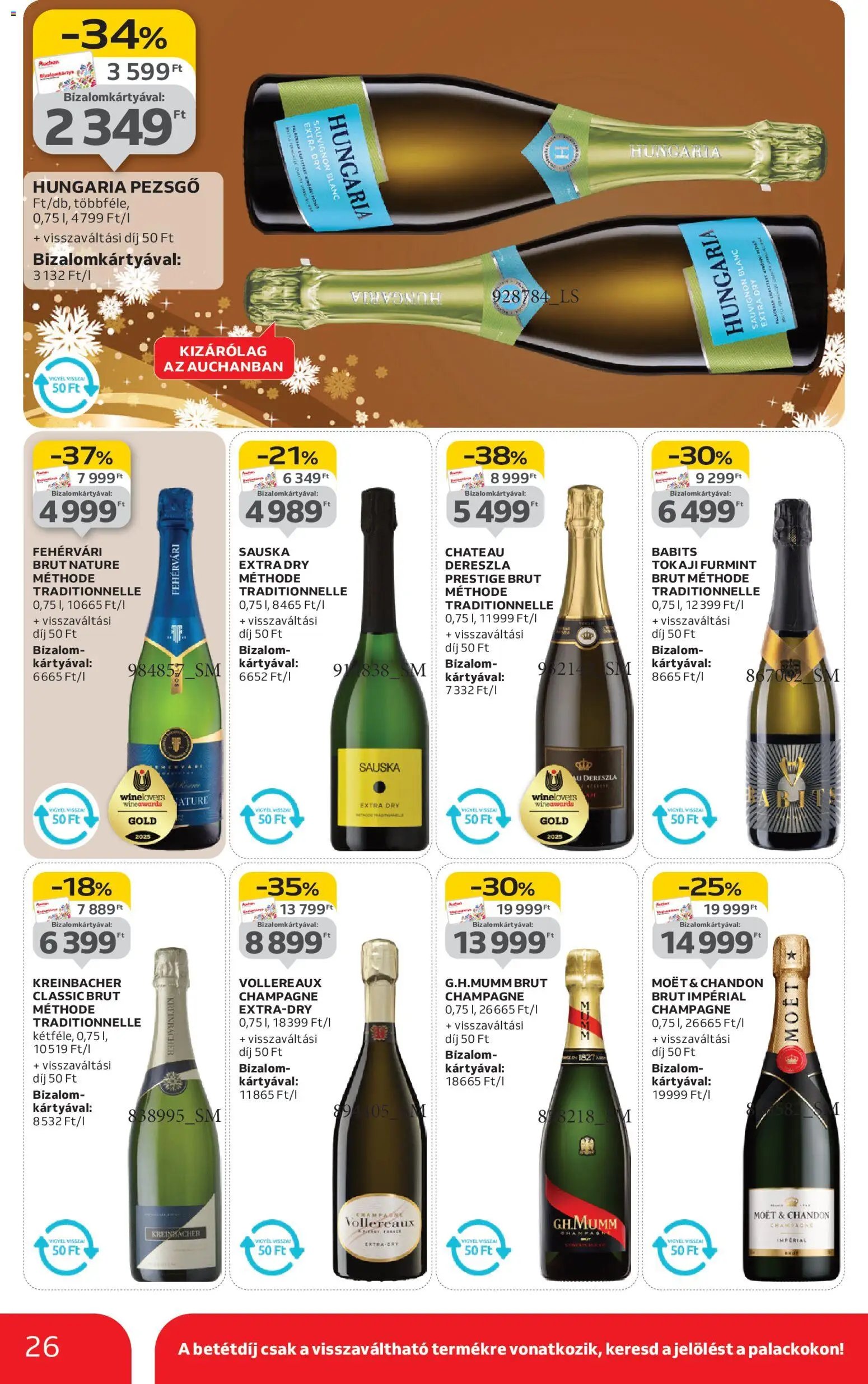 Auchan újság 2025.11.20. Karácsonyi prémium élelmiszer hipermarket ajánlataink (2025-11-20 - 2025-12-24)