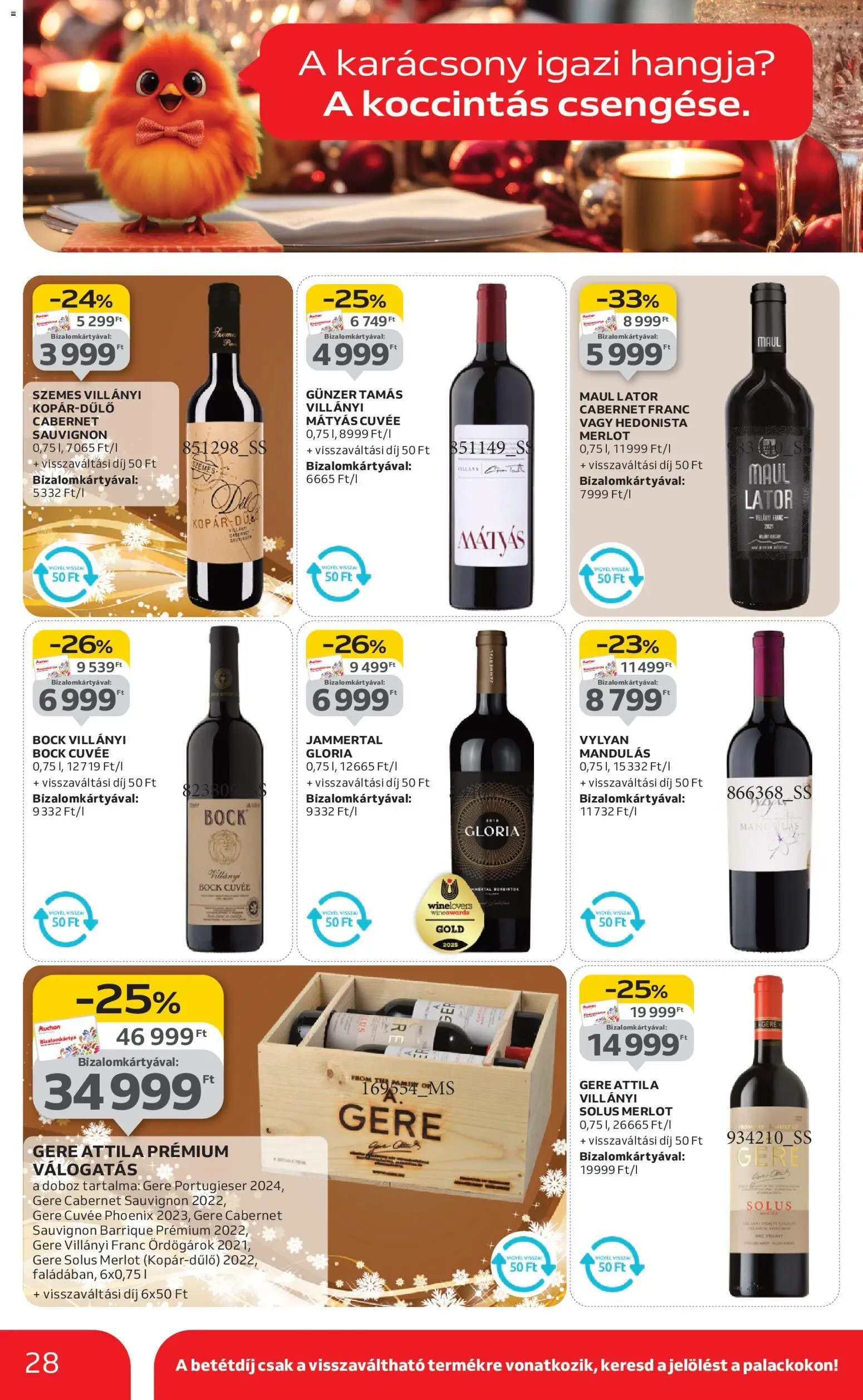 Auchan újság 2025.11.20. Karácsonyi prémium élelmiszer hipermarket ajánlataink (2025-11-20 - 2025-12-24)