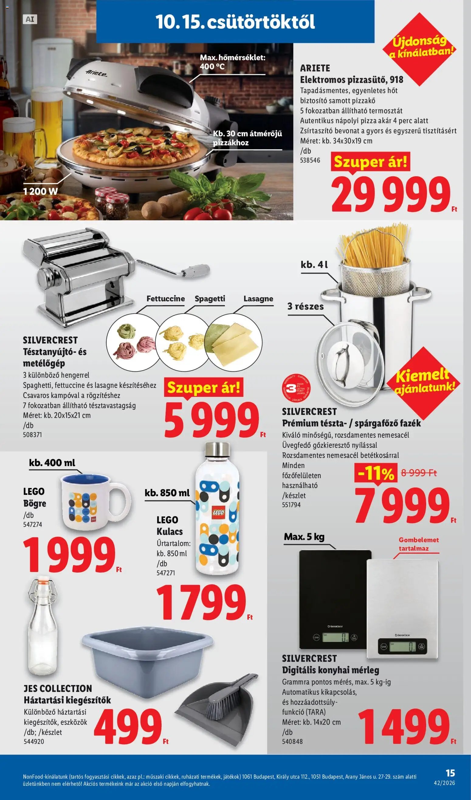 Lidl Nonfood kínálatunk 2026.10.15. - lapozható formában szórólap ✳️