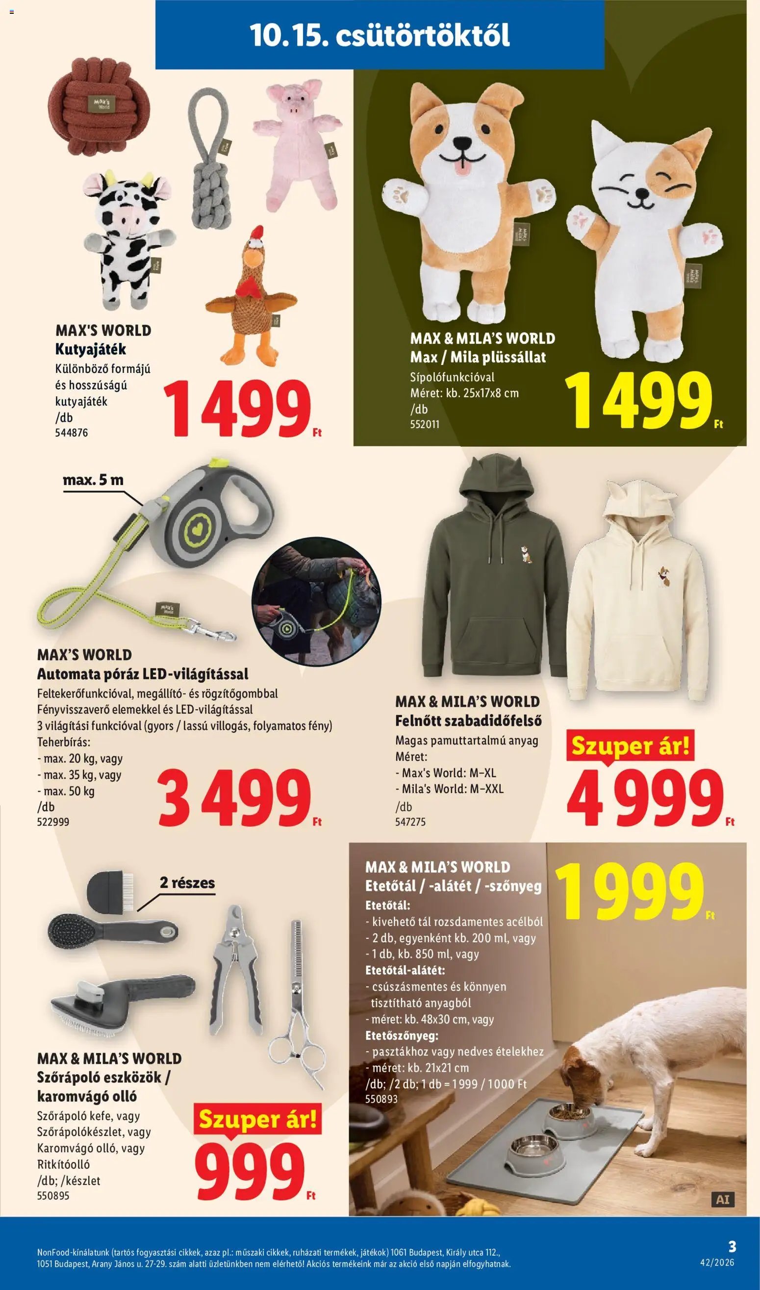 Lidl Nonfood kínálatunk 2026.10.15. - lapozható formában szórólap ✳️