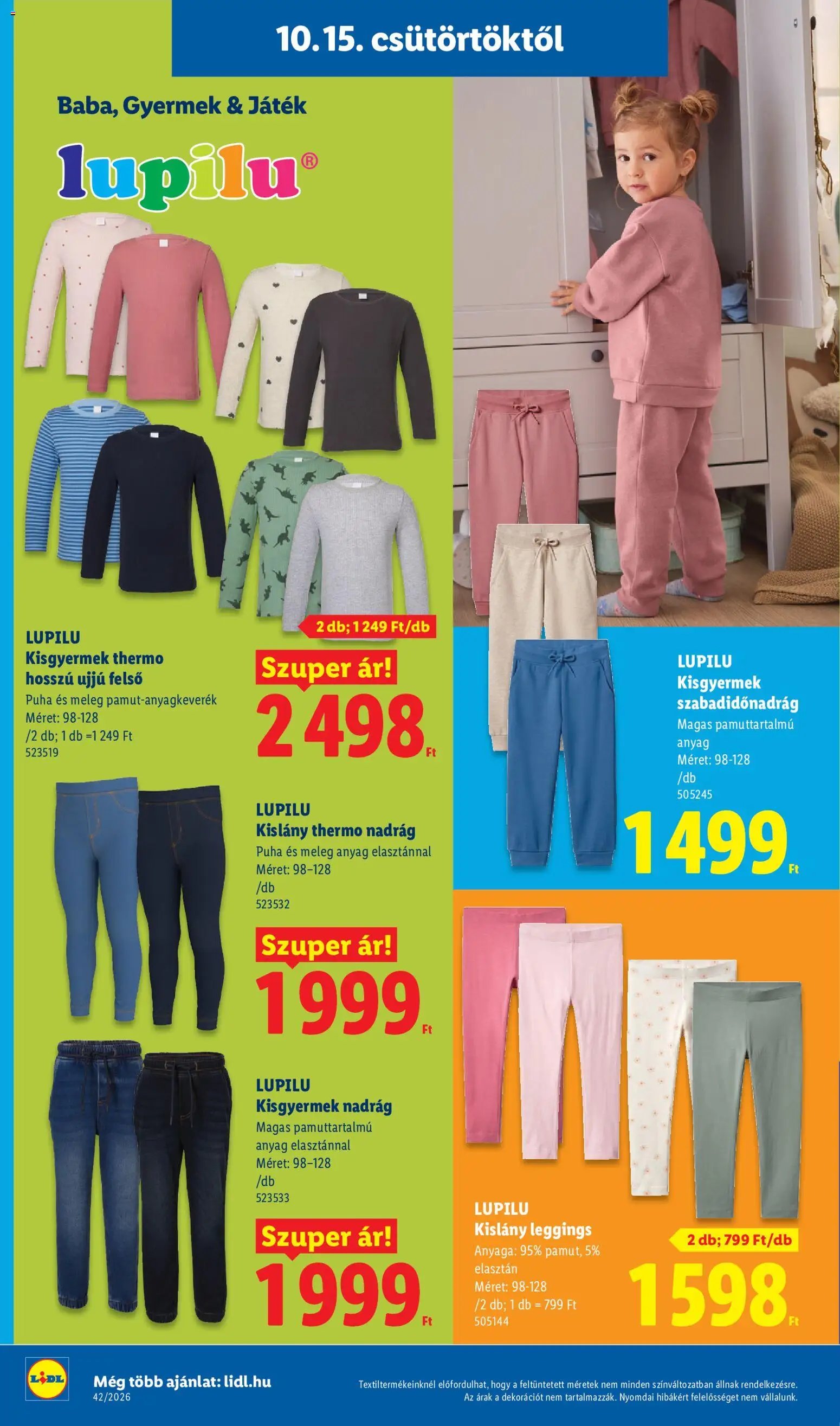Lidl Nonfood kínálatunk 2026.10.15. - lapozható formában szórólap ✳️
