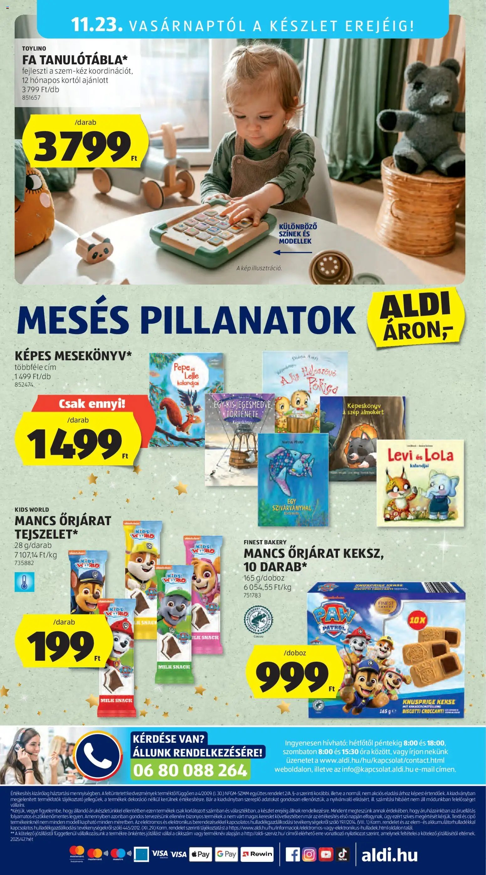 Aldi újság 2025.11.20. Középső sor termékei (2025-11-20 - 2025-11-26)