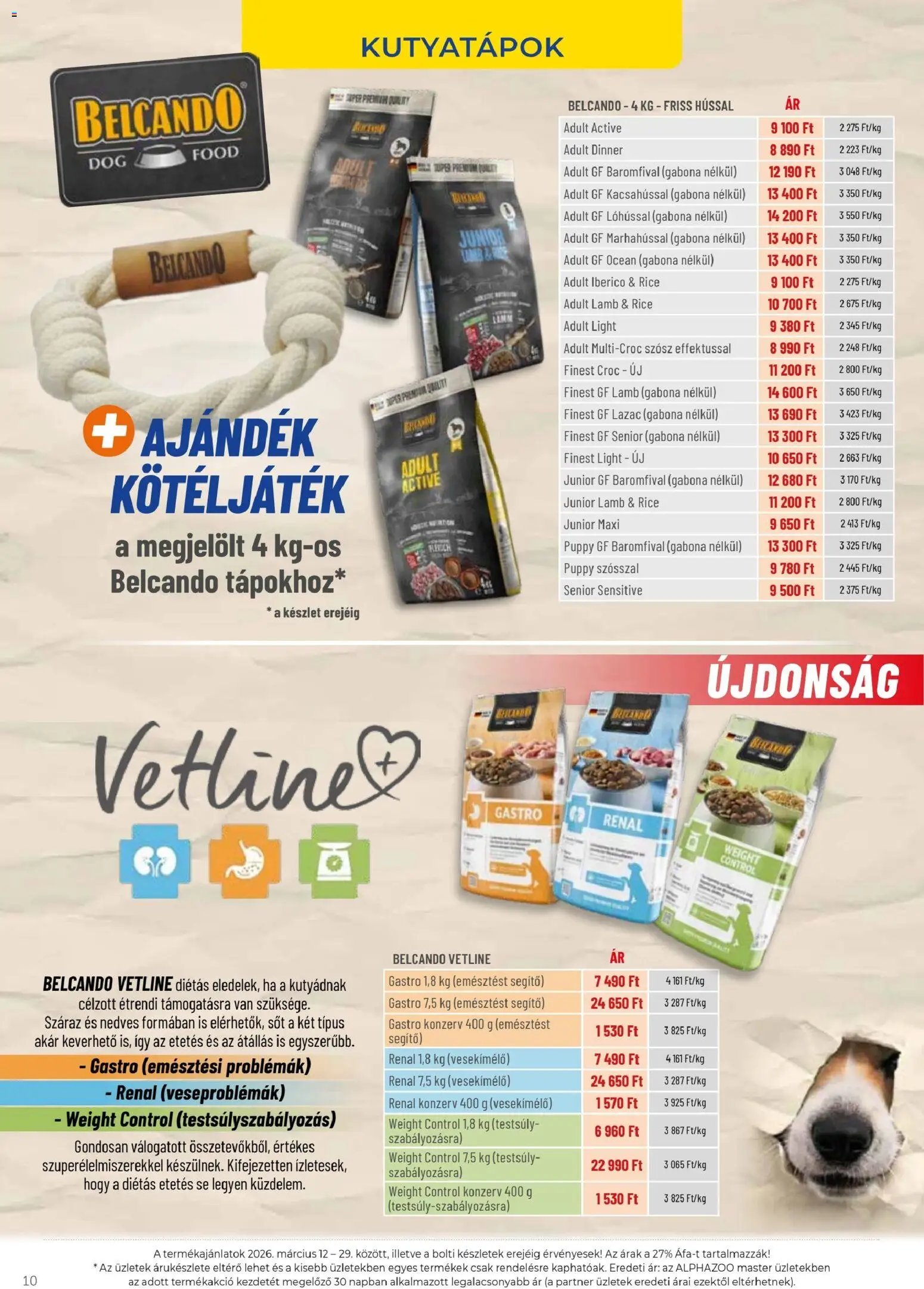 AlphaZoo újság 2026.03.12. AlphaZoo akciós újság (2026-03-12 - 2026-03-29)