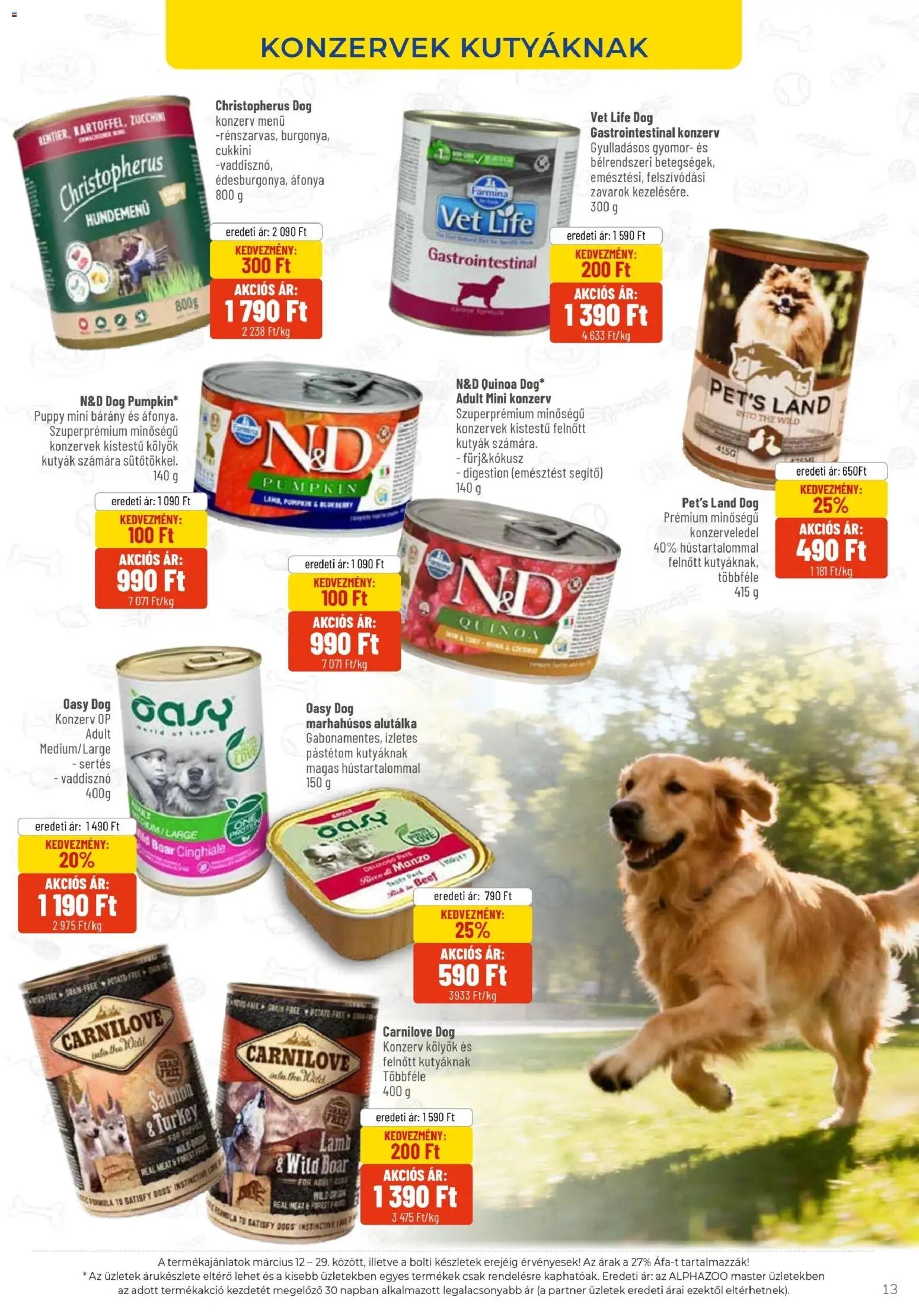 AlphaZoo újság 2026.03.12. AlphaZoo akciós újság (2026-03-12 - 2026-03-29)