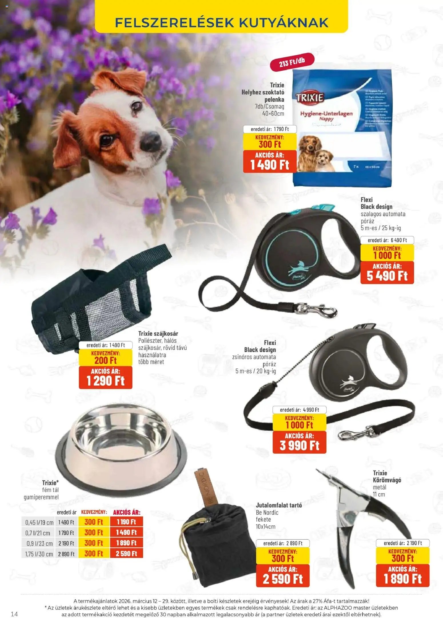 AlphaZoo újság 2026.03.12. AlphaZoo akciós újság (2026-03-12 - 2026-03-29)