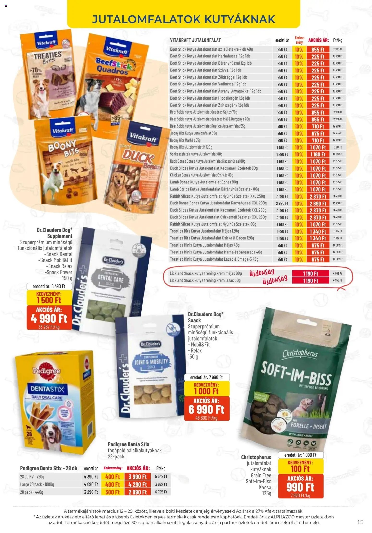 AlphaZoo újság 2026.03.12. AlphaZoo akciós újság (2026-03-12 - 2026-03-29)