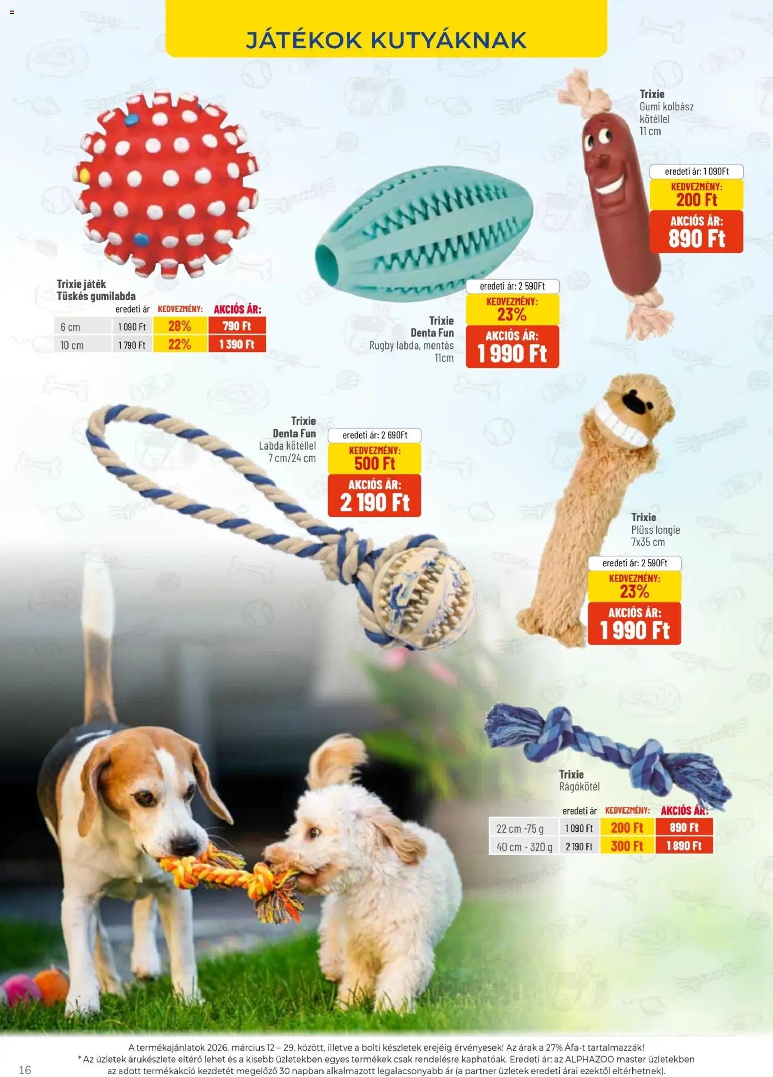 AlphaZoo újság 2026.03.12. AlphaZoo akciós újság (2026-03-12 - 2026-03-29)