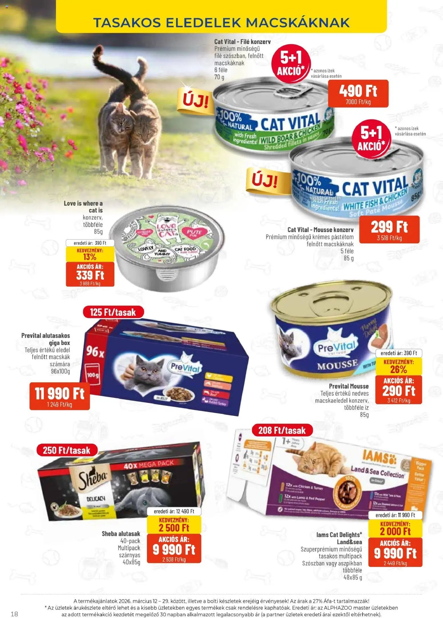 AlphaZoo újság 2026.03.12. AlphaZoo akciós újság (2026-03-12 - 2026-03-29)
