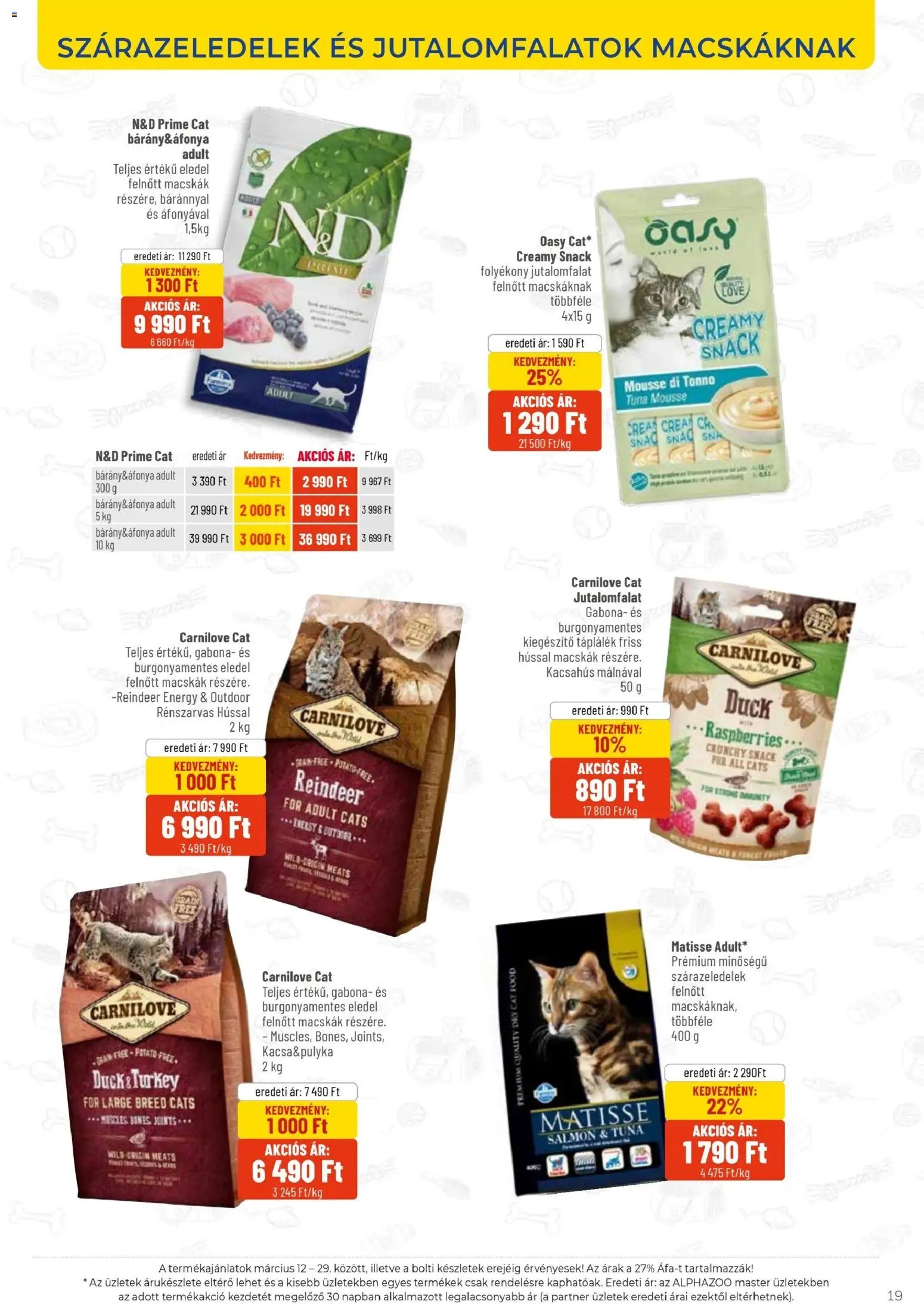 AlphaZoo újság 2026.03.12. AlphaZoo akciós újság (2026-03-12 - 2026-03-29)