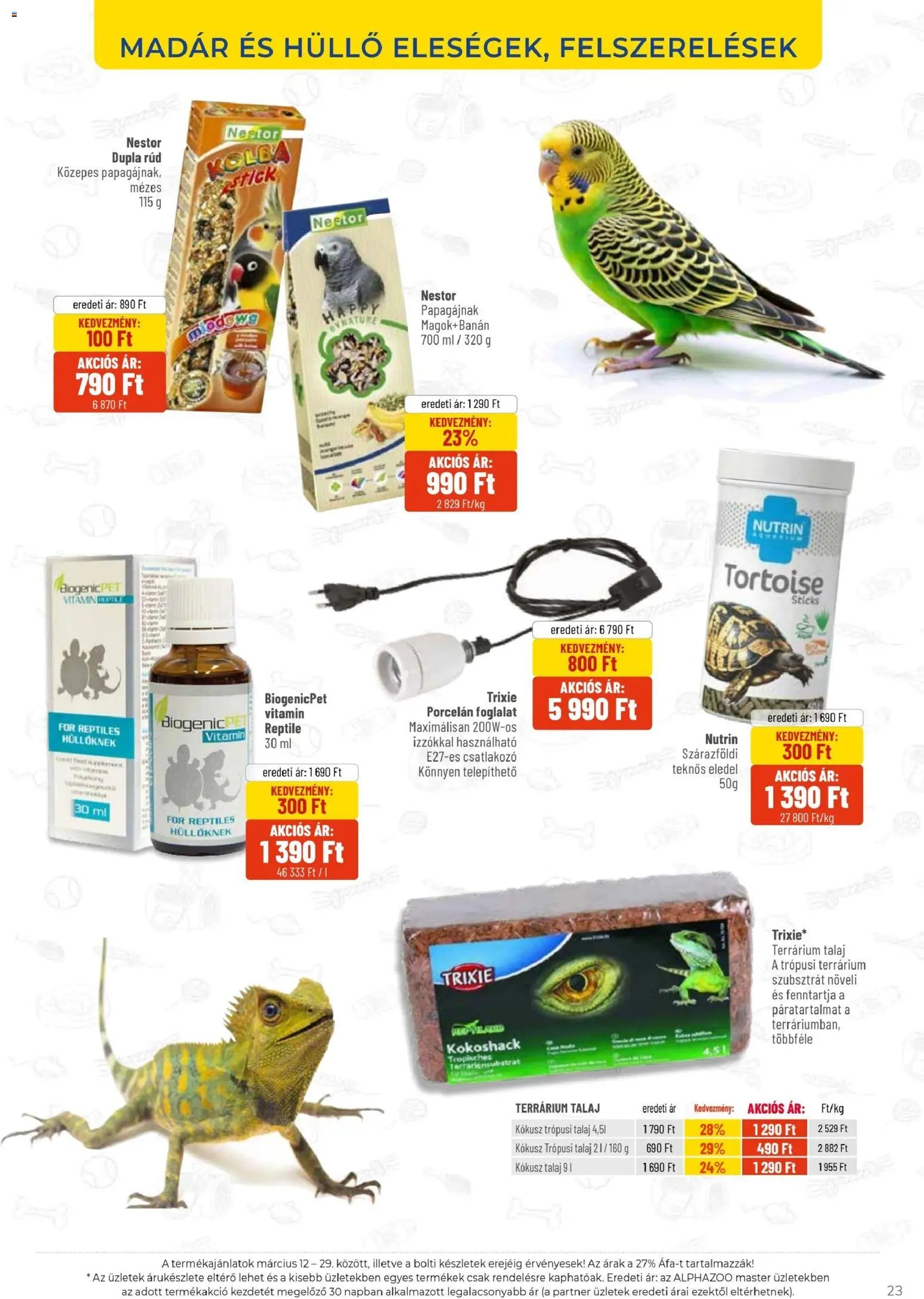 AlphaZoo újság 2026.03.12. AlphaZoo akciós újság (2026-03-12 - 2026-03-29)