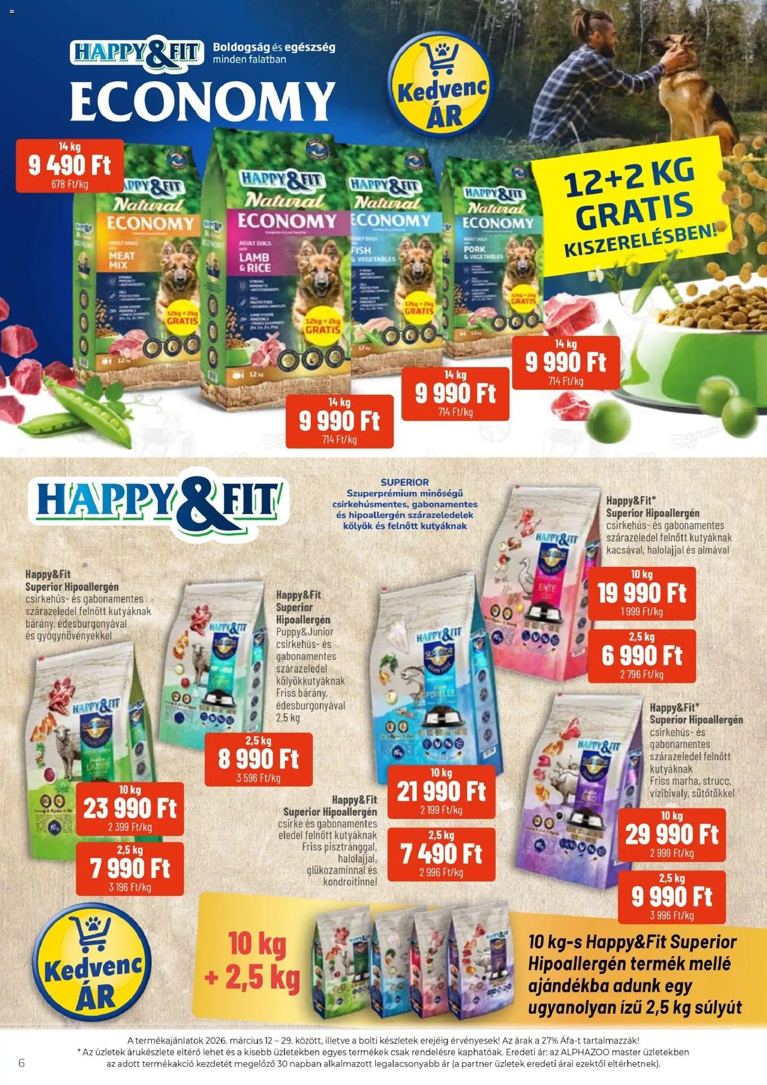 AlphaZoo újság 2026.03.12. AlphaZoo akciós újság (2026-03-12 - 2026-03-29)