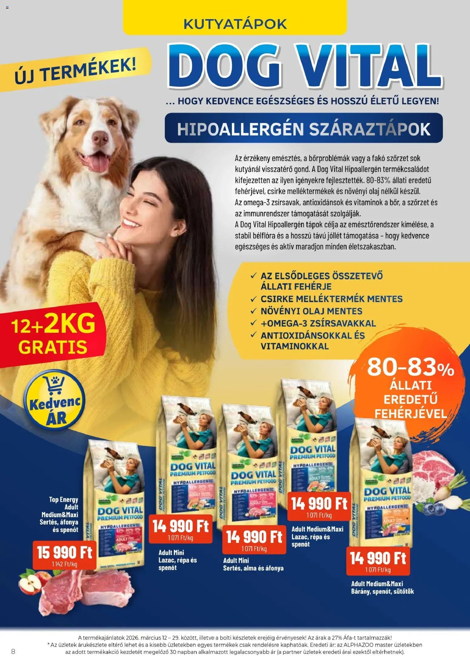 AlphaZoo újság 2026.03.12. AlphaZoo akciós újság (2026-03-12 - 2026-03-29)