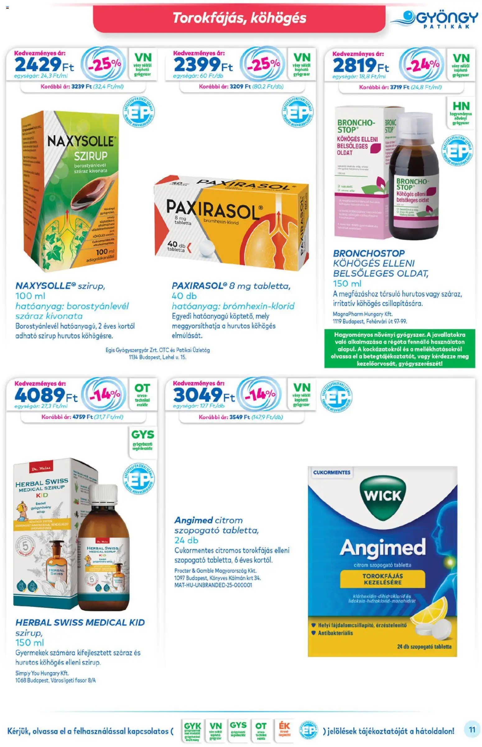 Gyöngy Patikák újság 2025.12.01. Akciós újság Gyöngy Patikák (2025-12-01 - 2025-12-31)