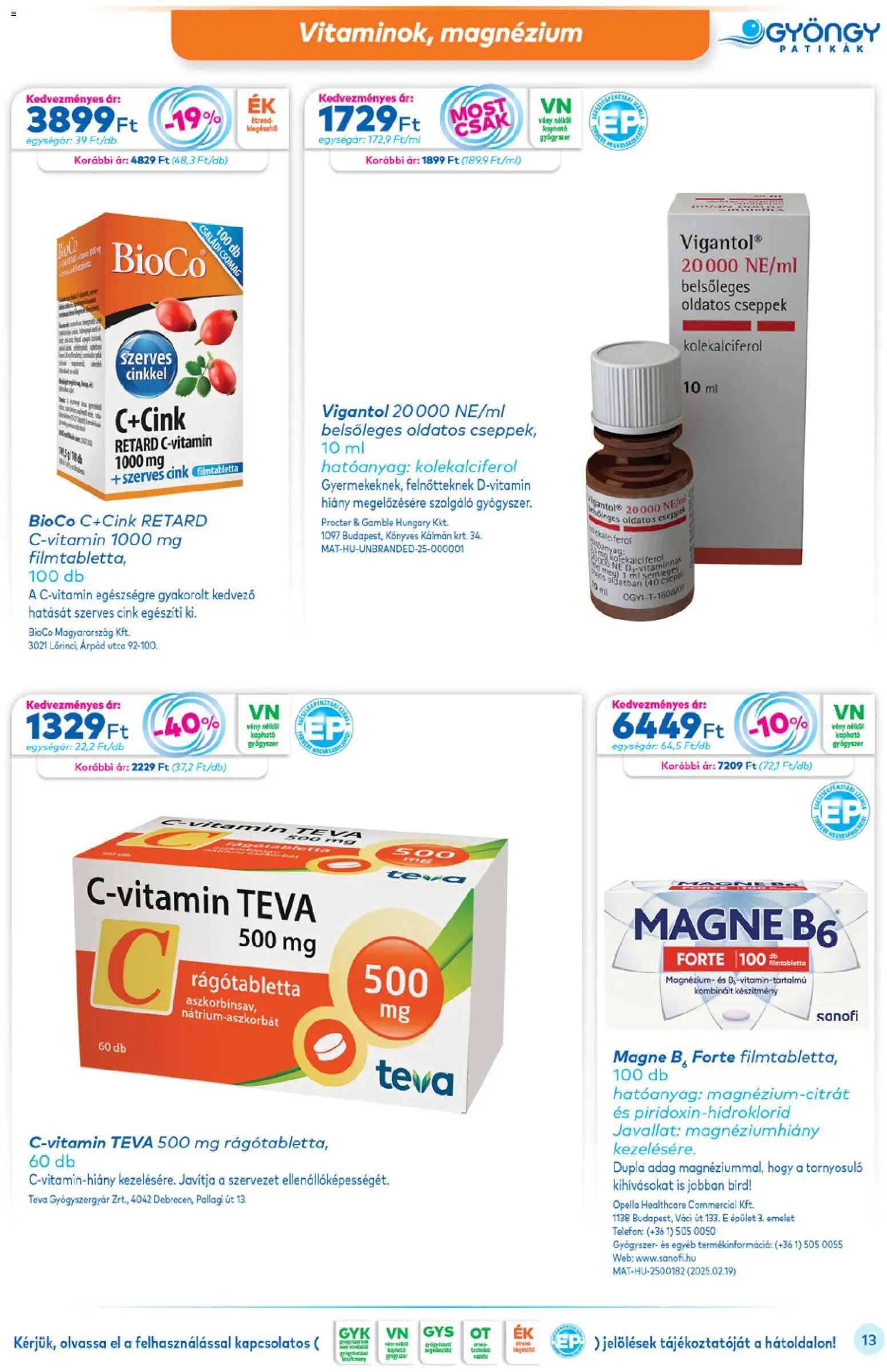 Gyöngy Patikák újság 2025.12.01. Akciós újság Gyöngy Patikák (2025-12-01 - 2025-12-31)