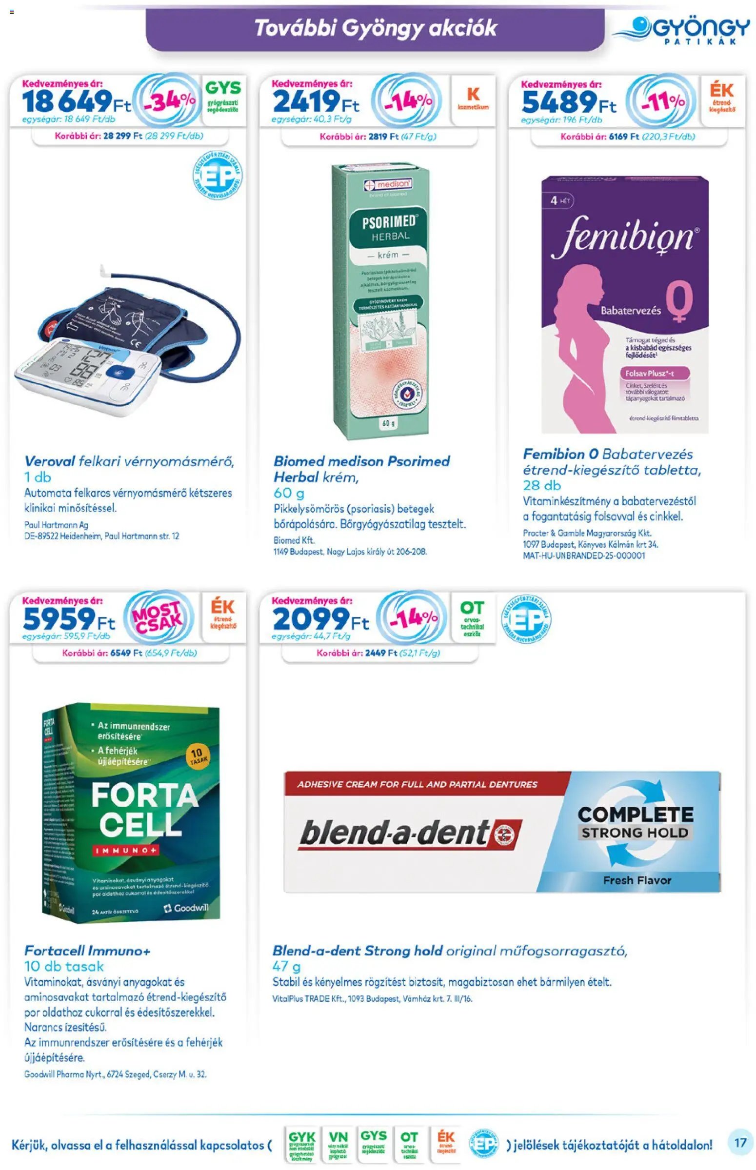 Gyöngy Patikák újság 2025.12.01. Akciós újság Gyöngy Patikák (2025-12-01 - 2025-12-31)