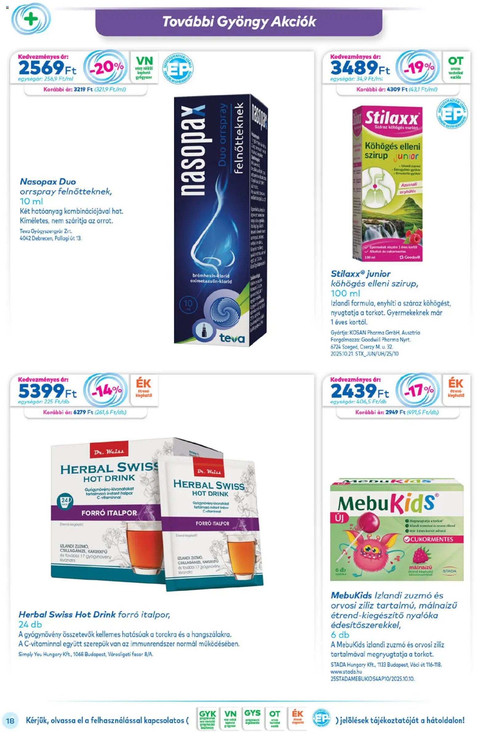 Gyöngy Patikák újság 2025.12.01. Akciós újság Gyöngy Patikák (2025-12-01 - 2025-12-31)