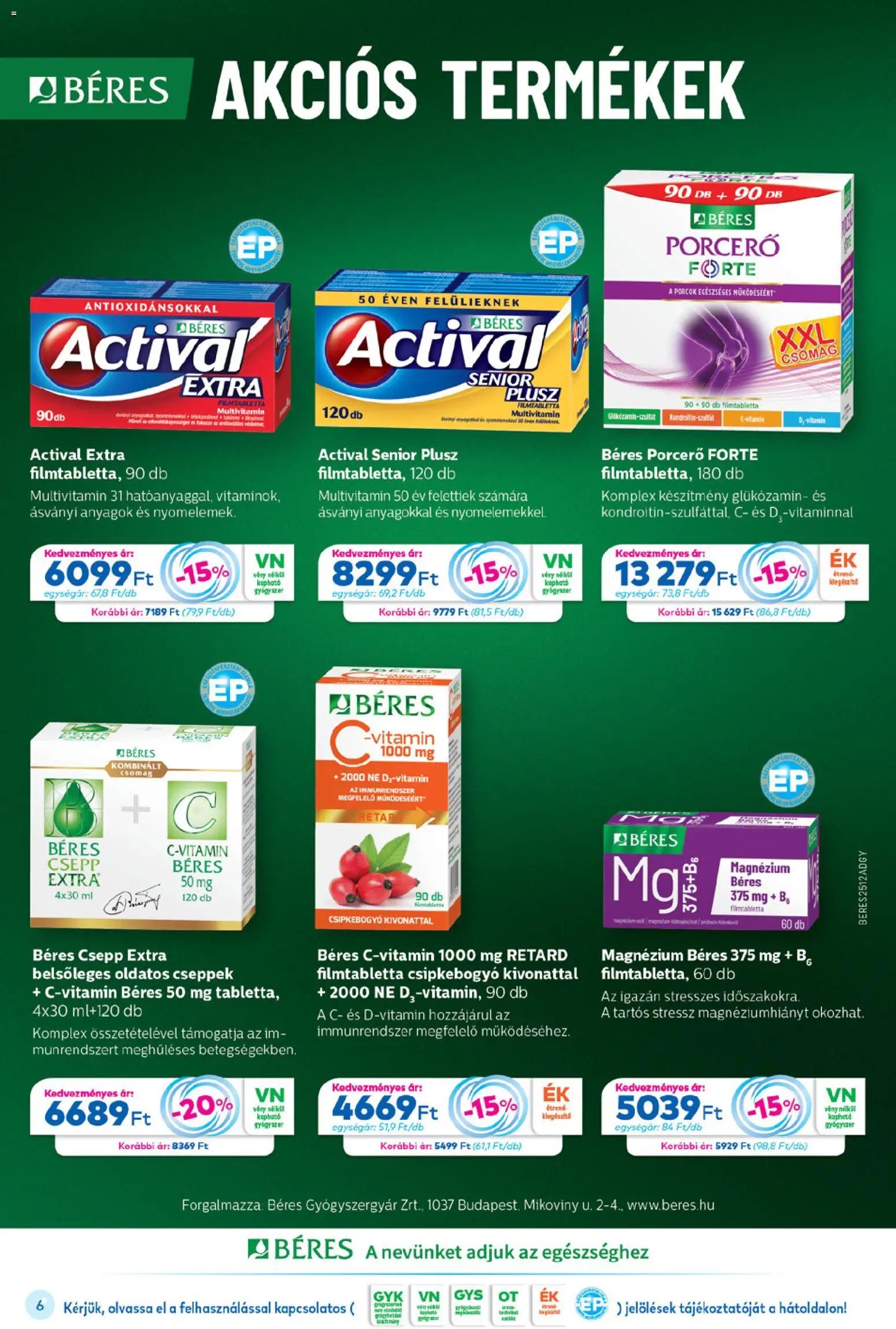 Gyöngy Patikák újság 2025.12.01. Akciós újság Gyöngy Patikák (2025-12-01 - 2025-12-31)