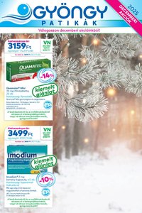 Gyöngy Patikák újság 2025.12.01. Akciós újság Gyöngy Patikák (2025-12-01 - 2025-12-31)