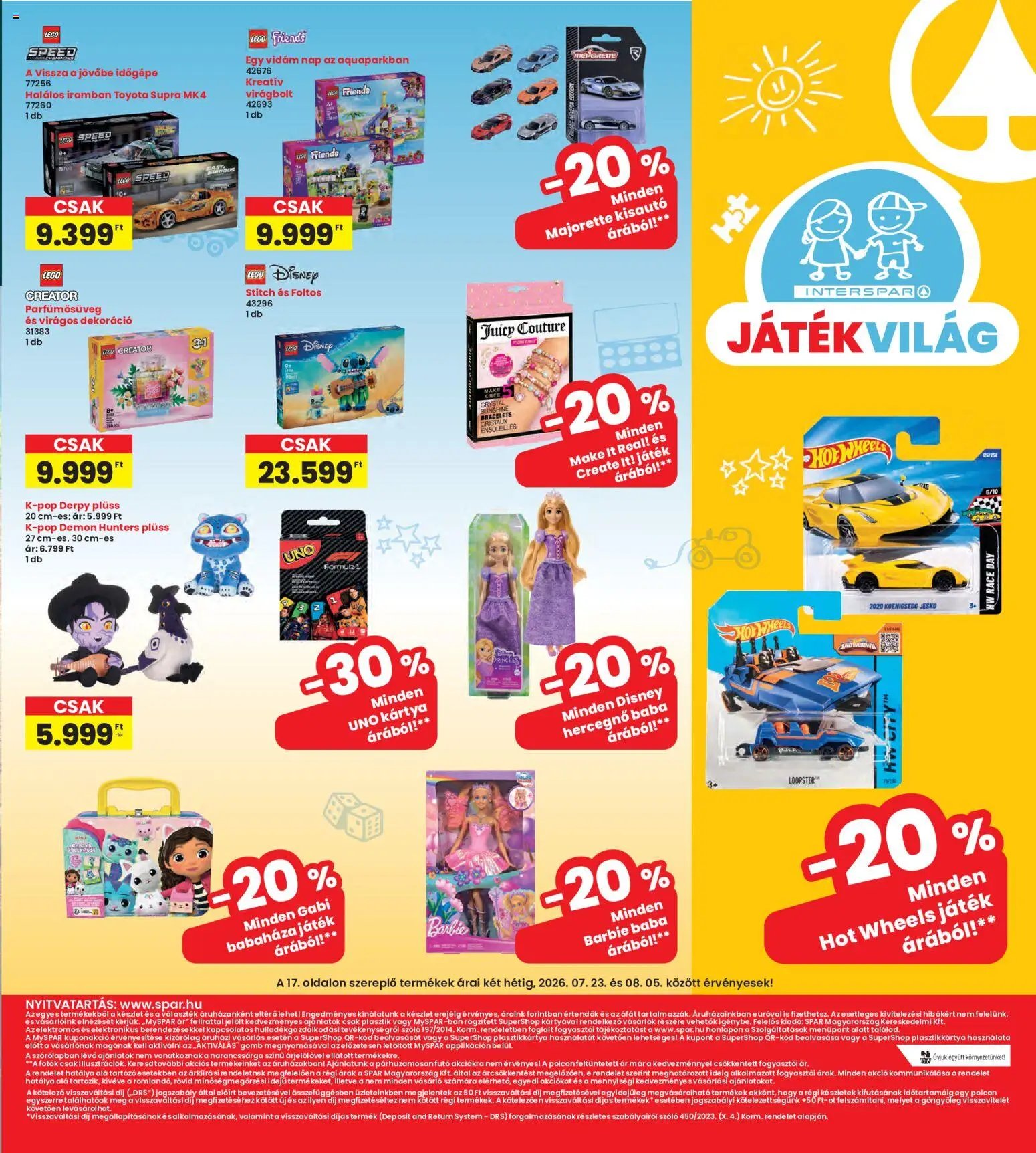 Interspar újság 2026.07.23. Interspar akciós újság
