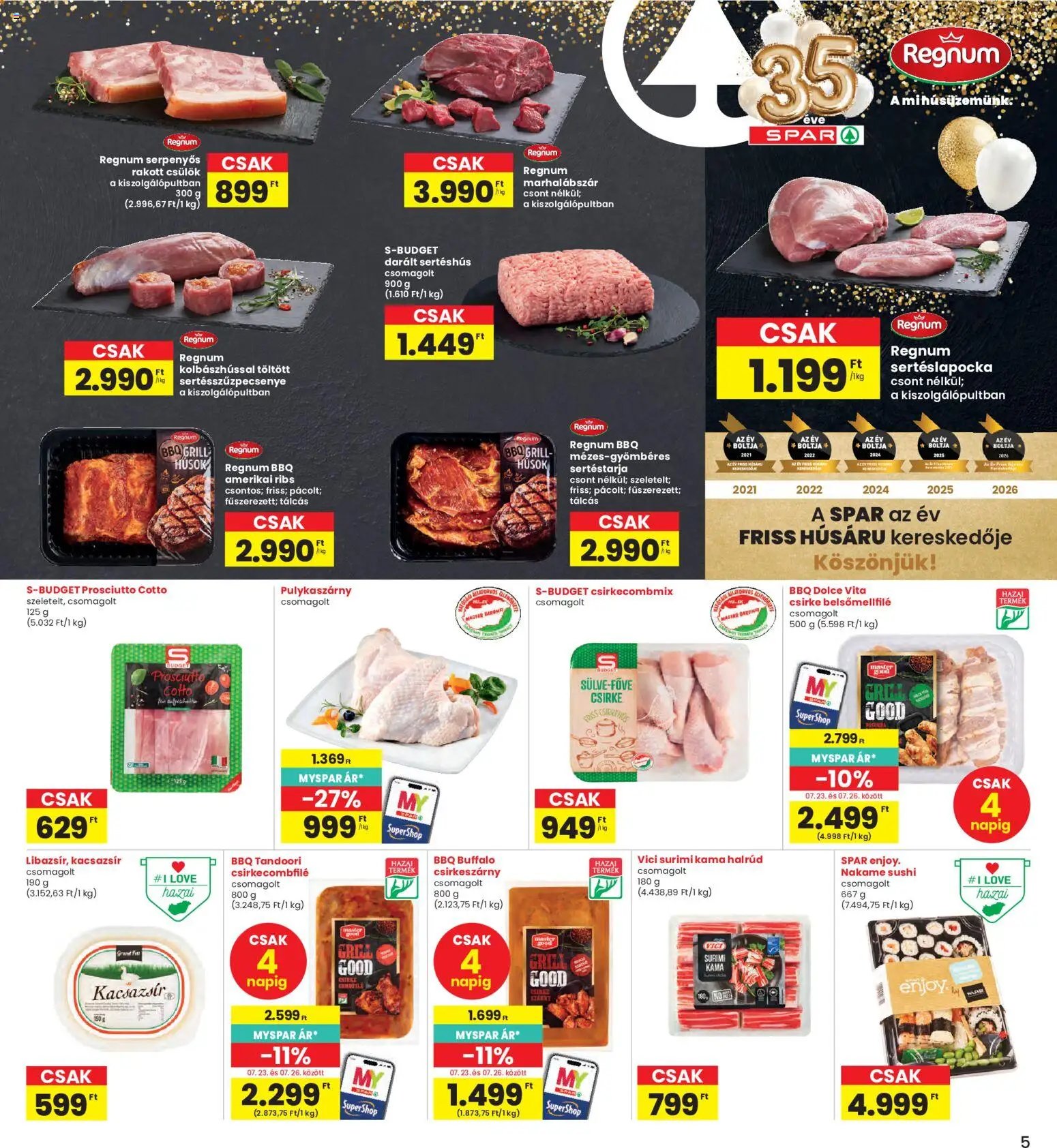 Interspar újság 2026.07.23. Interspar akciós újság