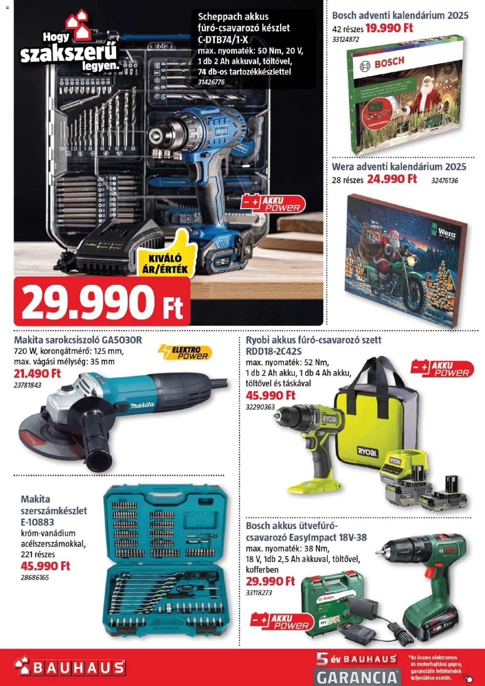 Bauhaus újság 2025.11.06. Akciós újság Bauhaus (2025-11-06 - 2025-12-02)